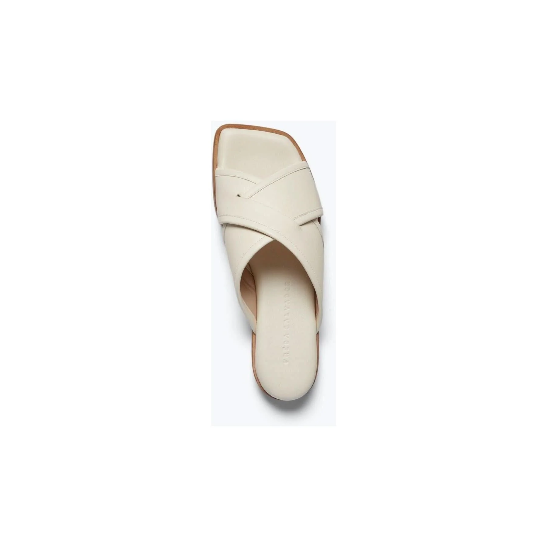 Marta Slide Dove White Calf