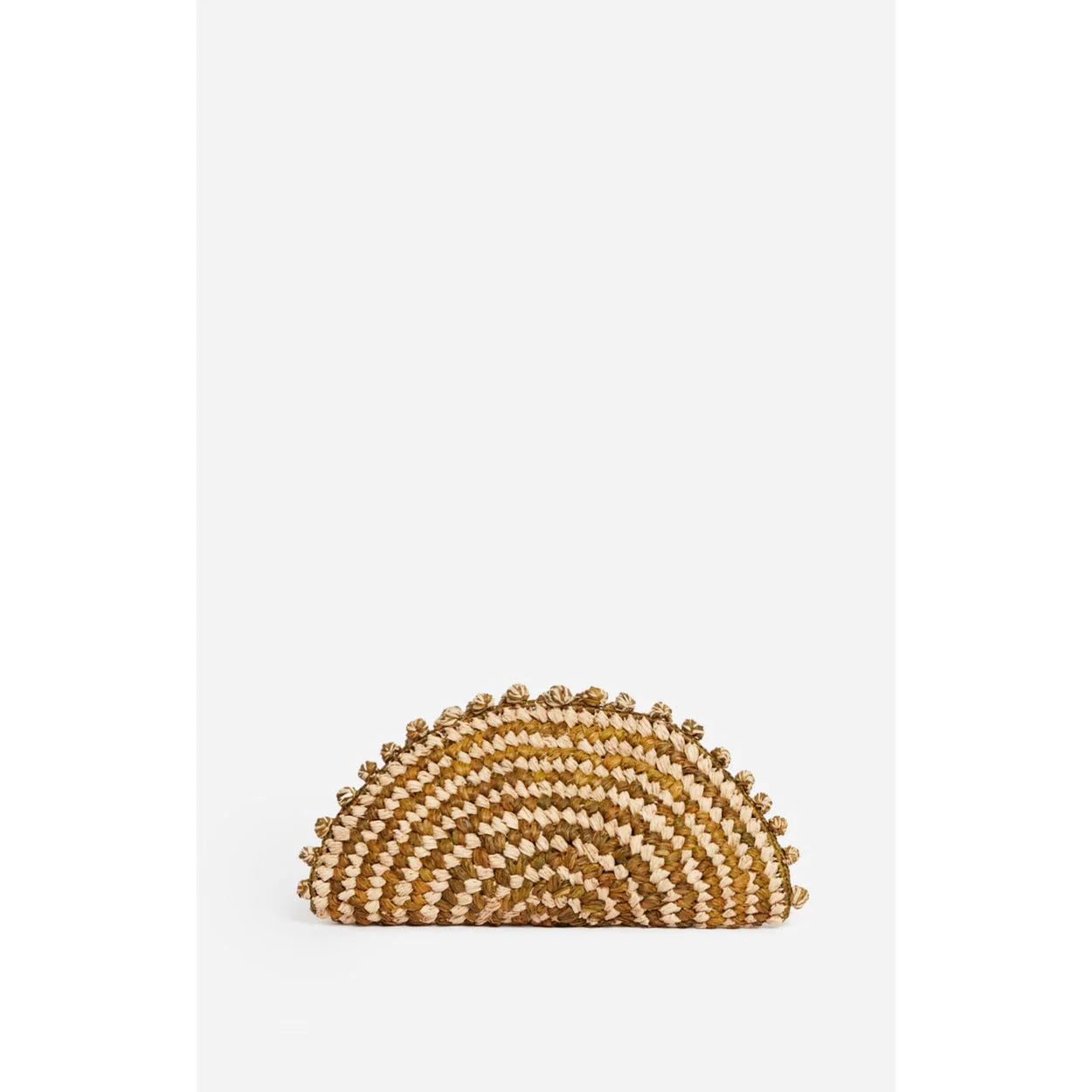 Raffia Clutch Bag Green