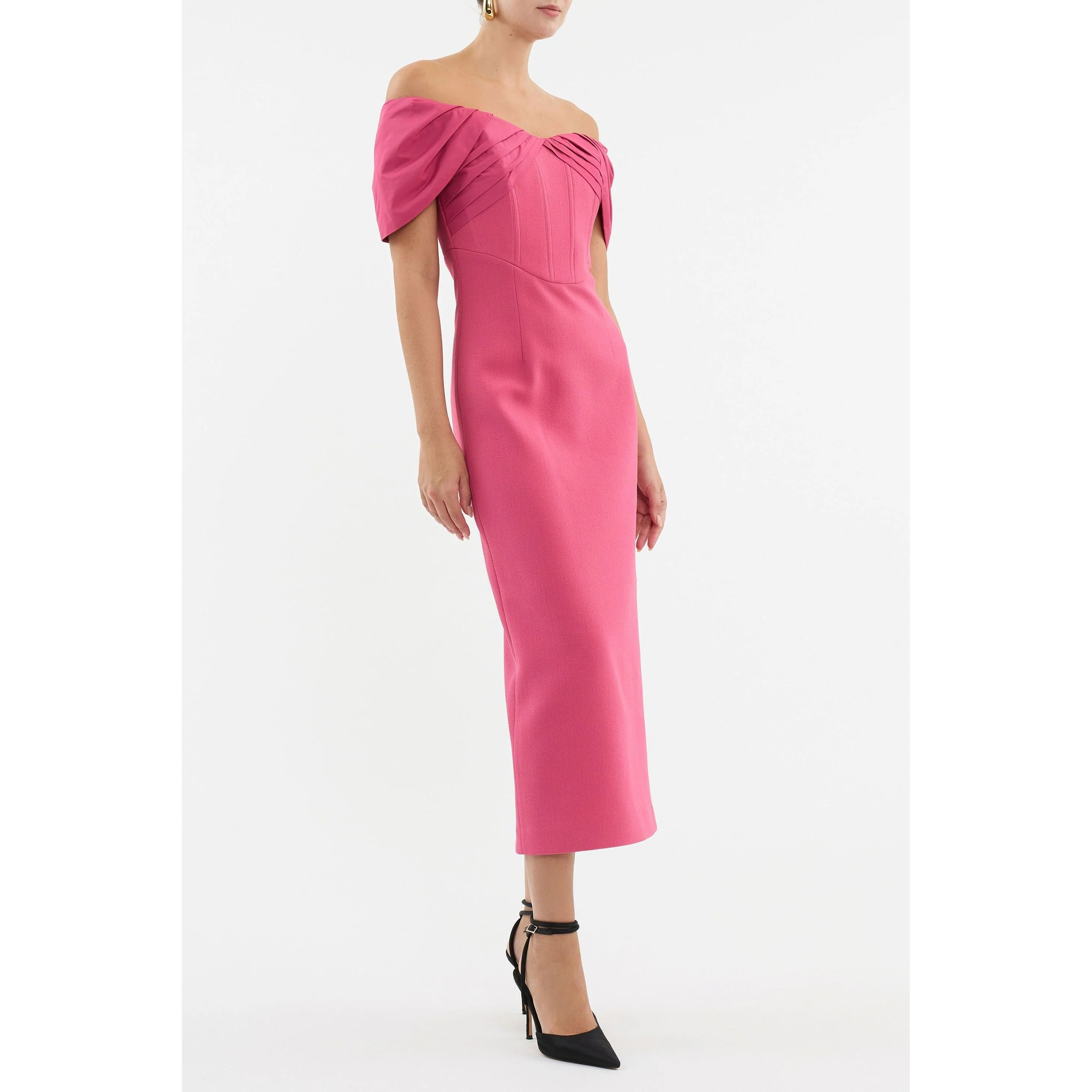 Anais Off Shoulder Midi Dress
