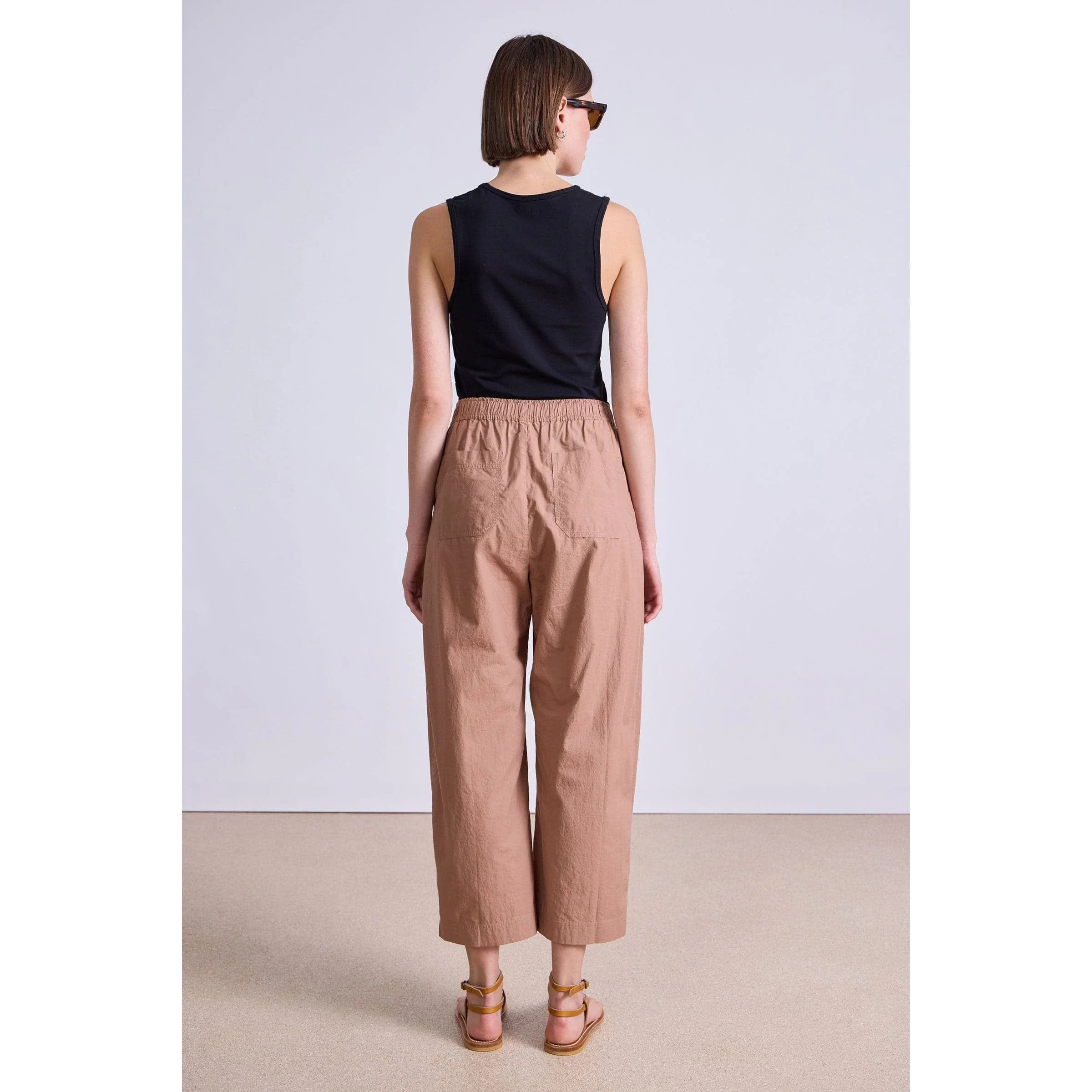 Spa Pleat Pant Deep Khaki