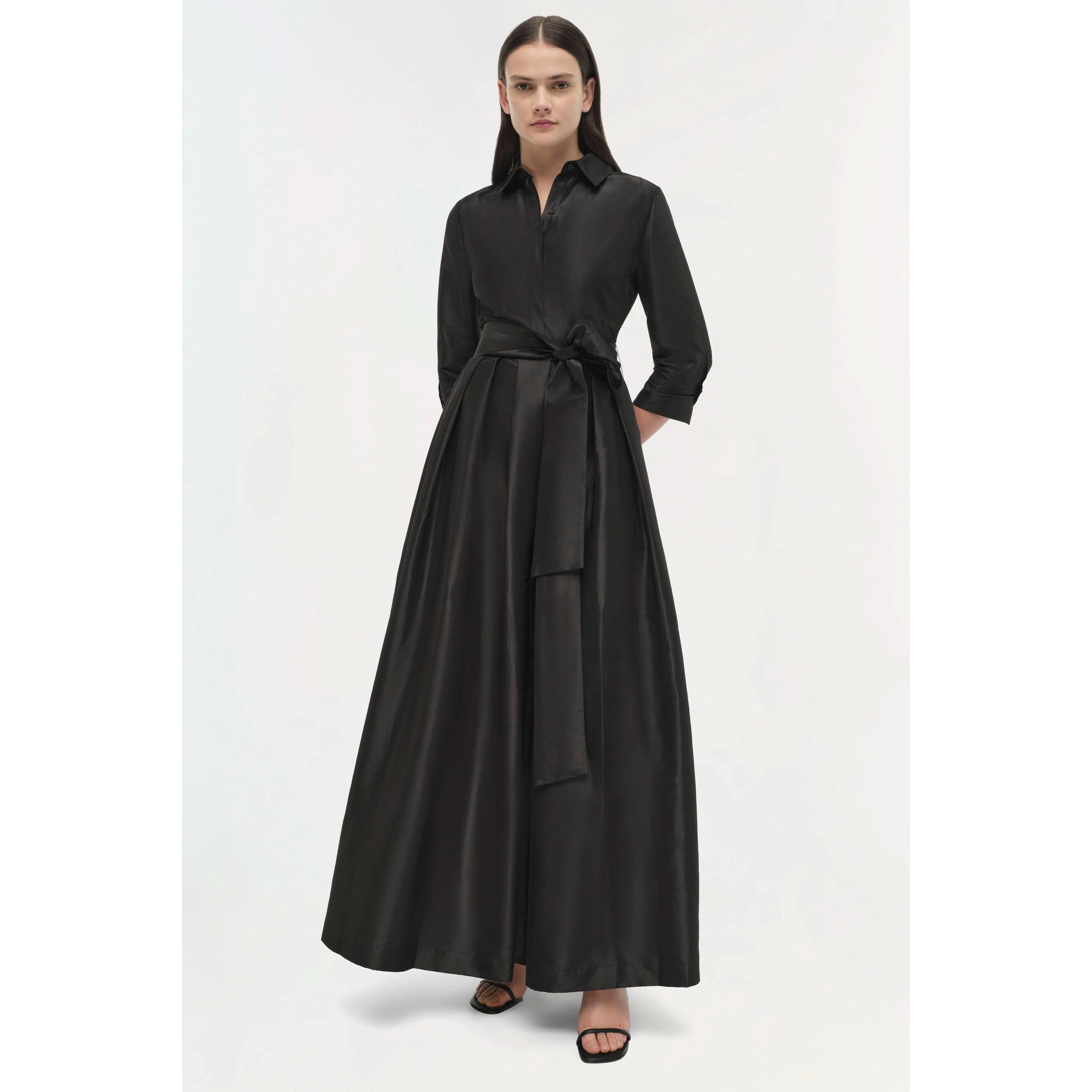 Julip Belted Gown Black