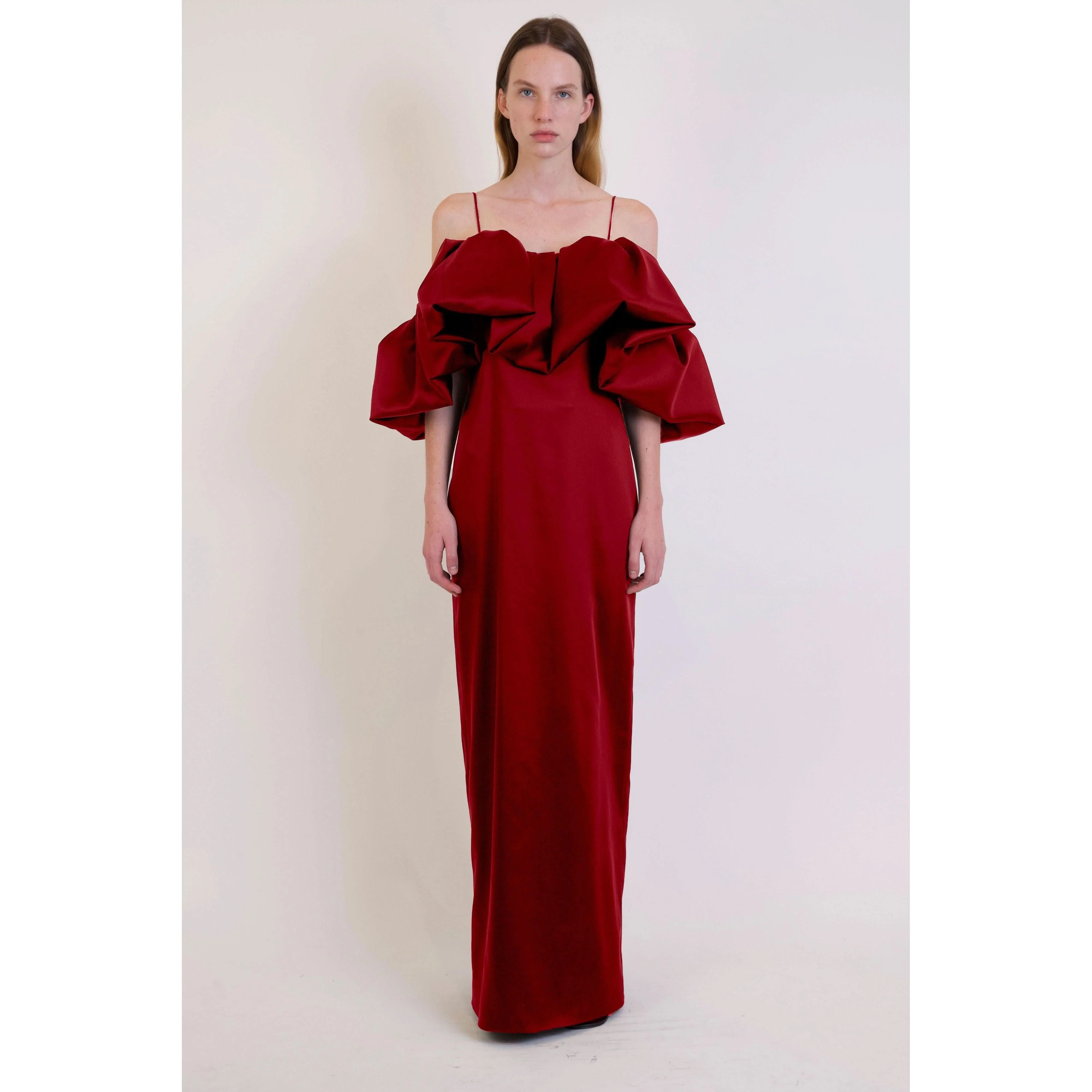 Dorina Off Shoulder Dress Cherry