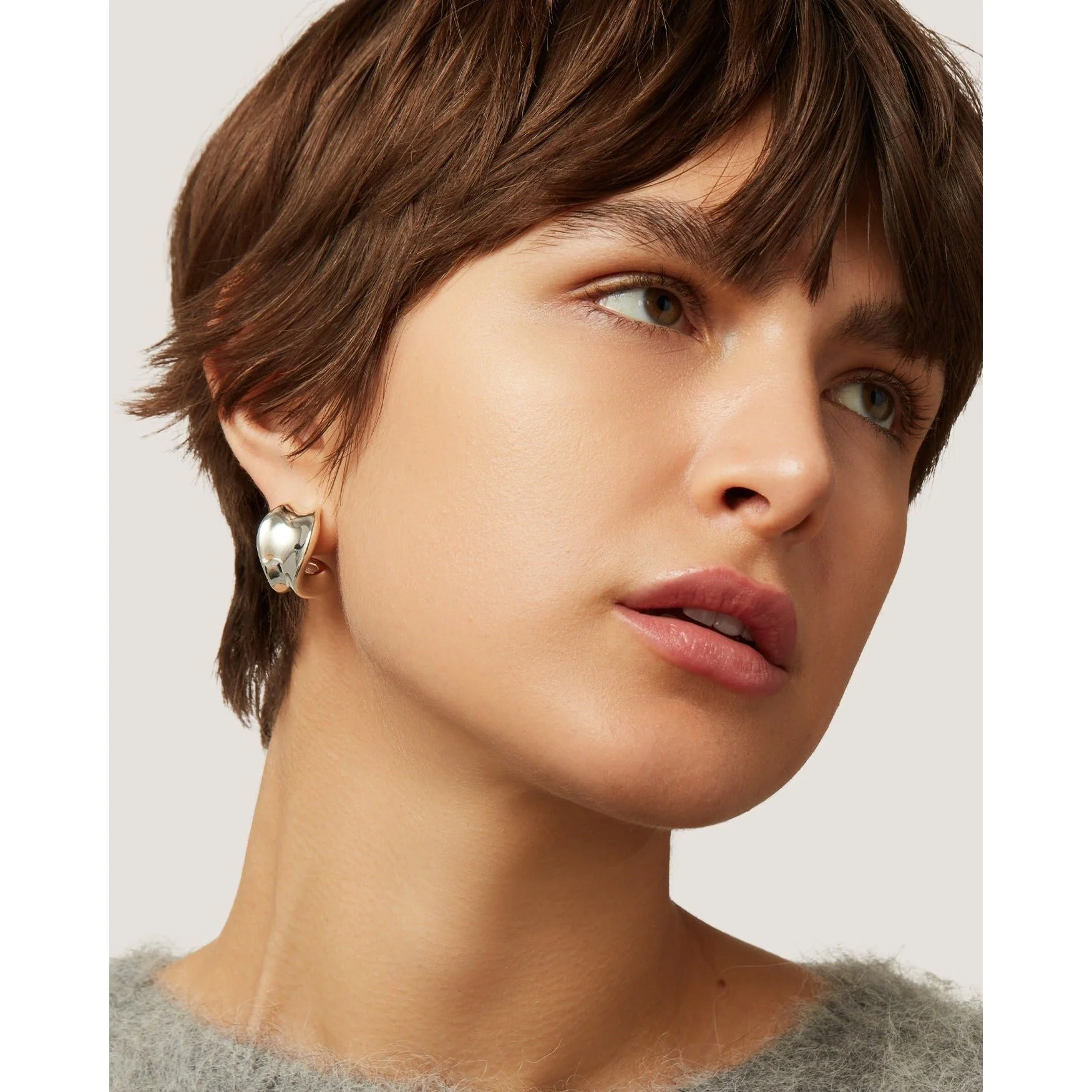 Chunky Doune Hoops Silver