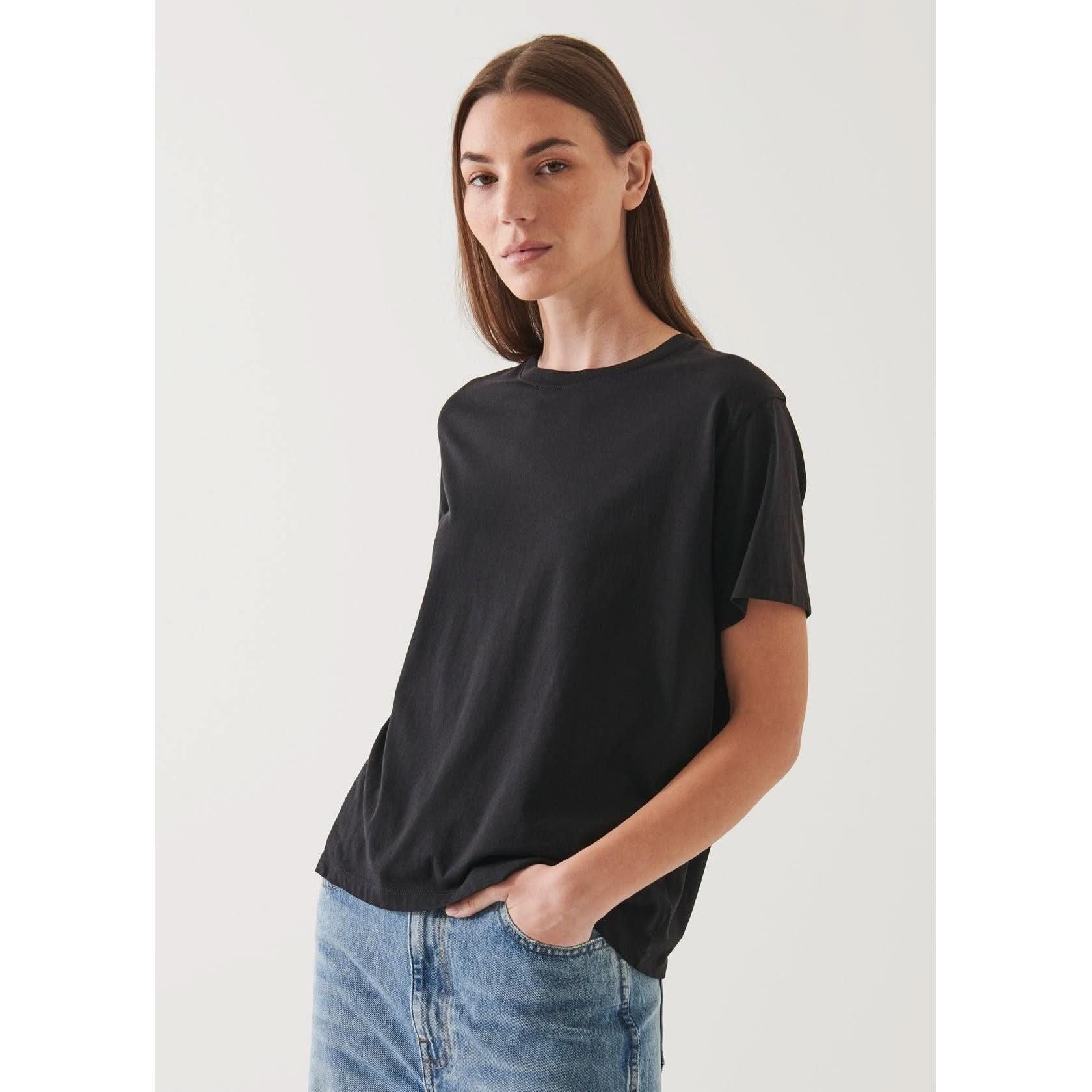 SS Iconic Boyfriend Crew Black
