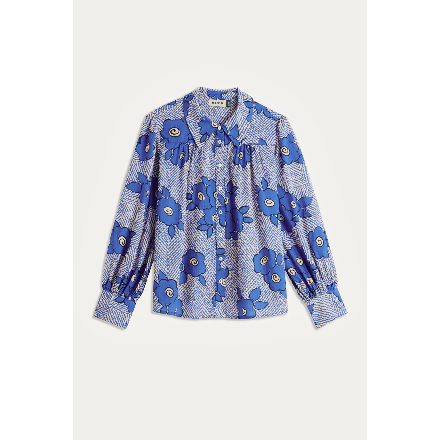 Blake Top Milos Floral Blue