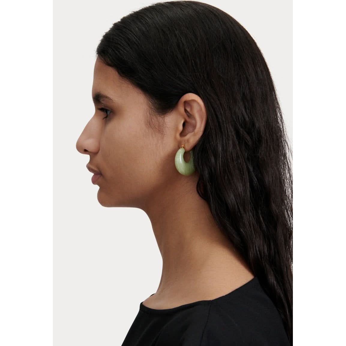 Grass Earrings in Pear