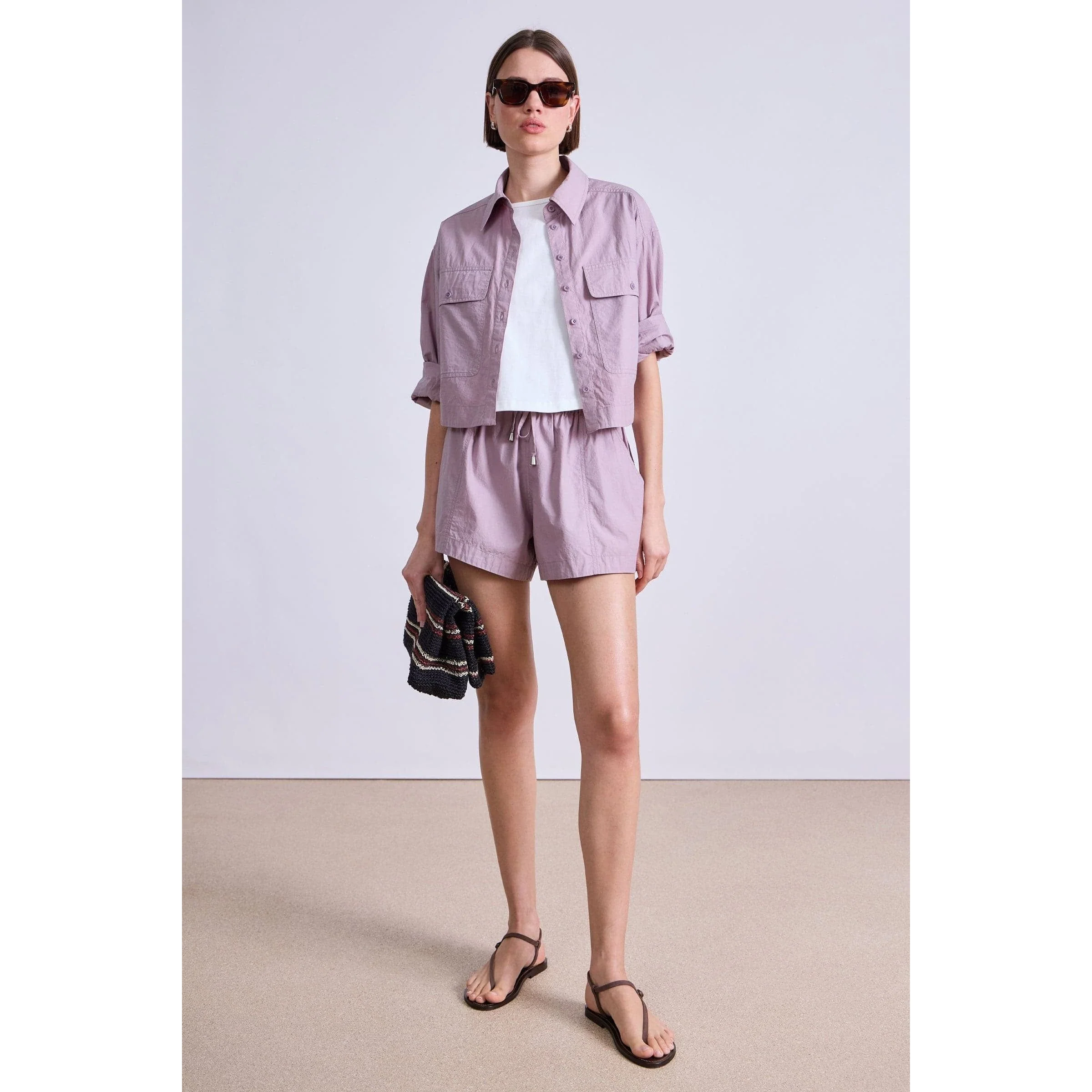 Cropped Utility Shirt Nirvana