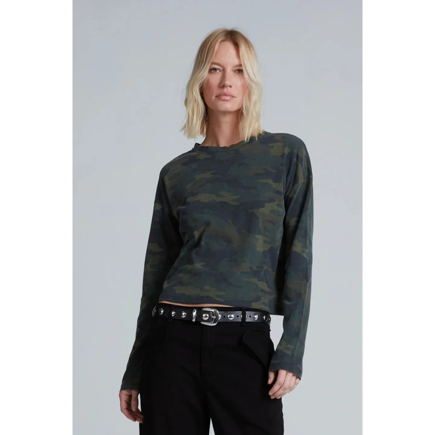 Cropped Long Sleeve Camo