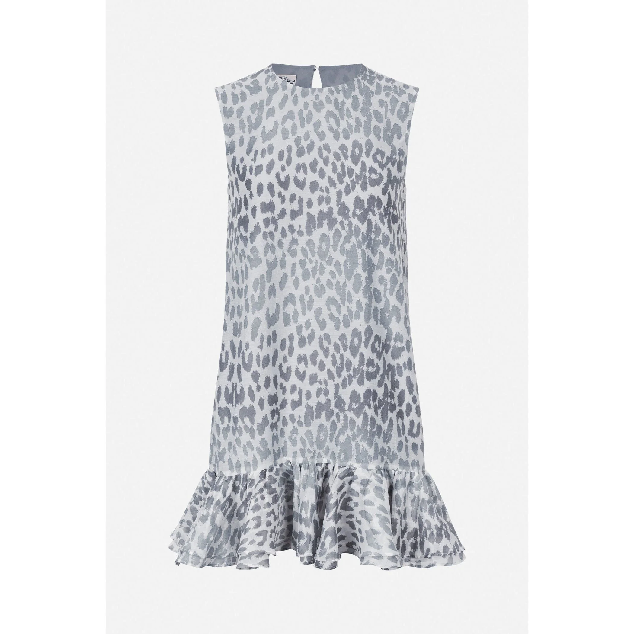 Agnese Dress Grey Office Leopard