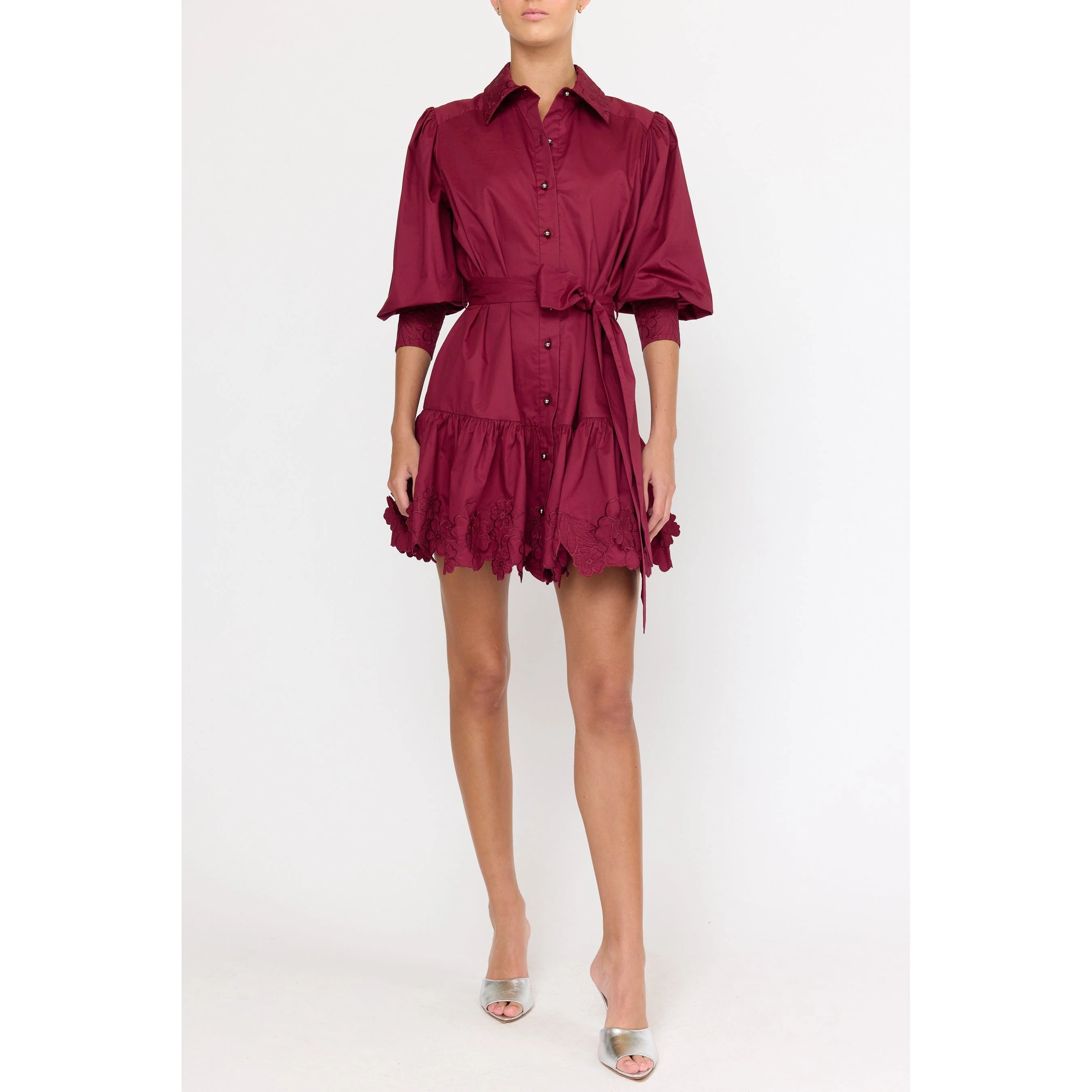 Norie Dress - Maroon