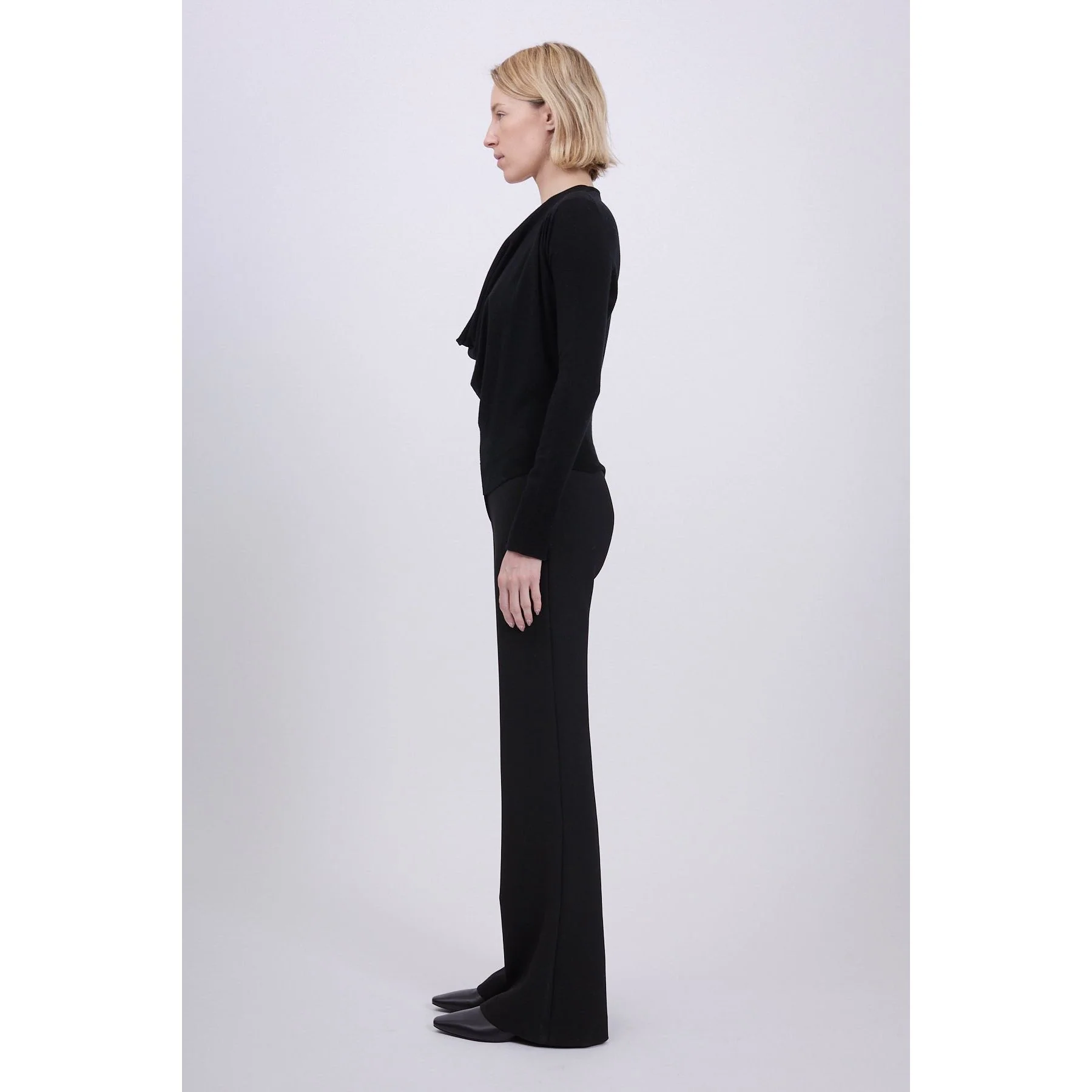 Natia Cowl Neck Black