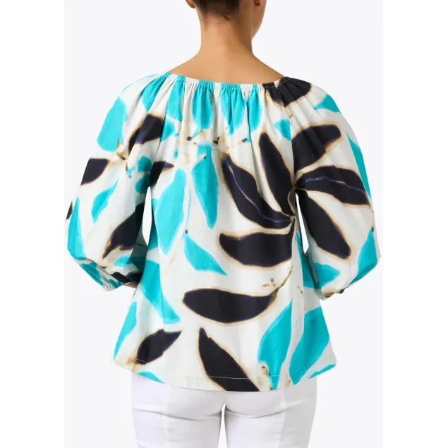 Bliss Top Banana Leaf Cotton Poplin