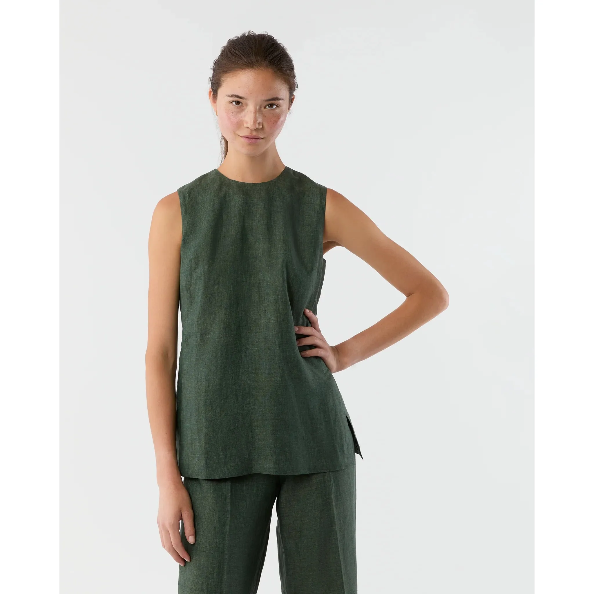 Jo Tunic Safari Green Sahara Linen
