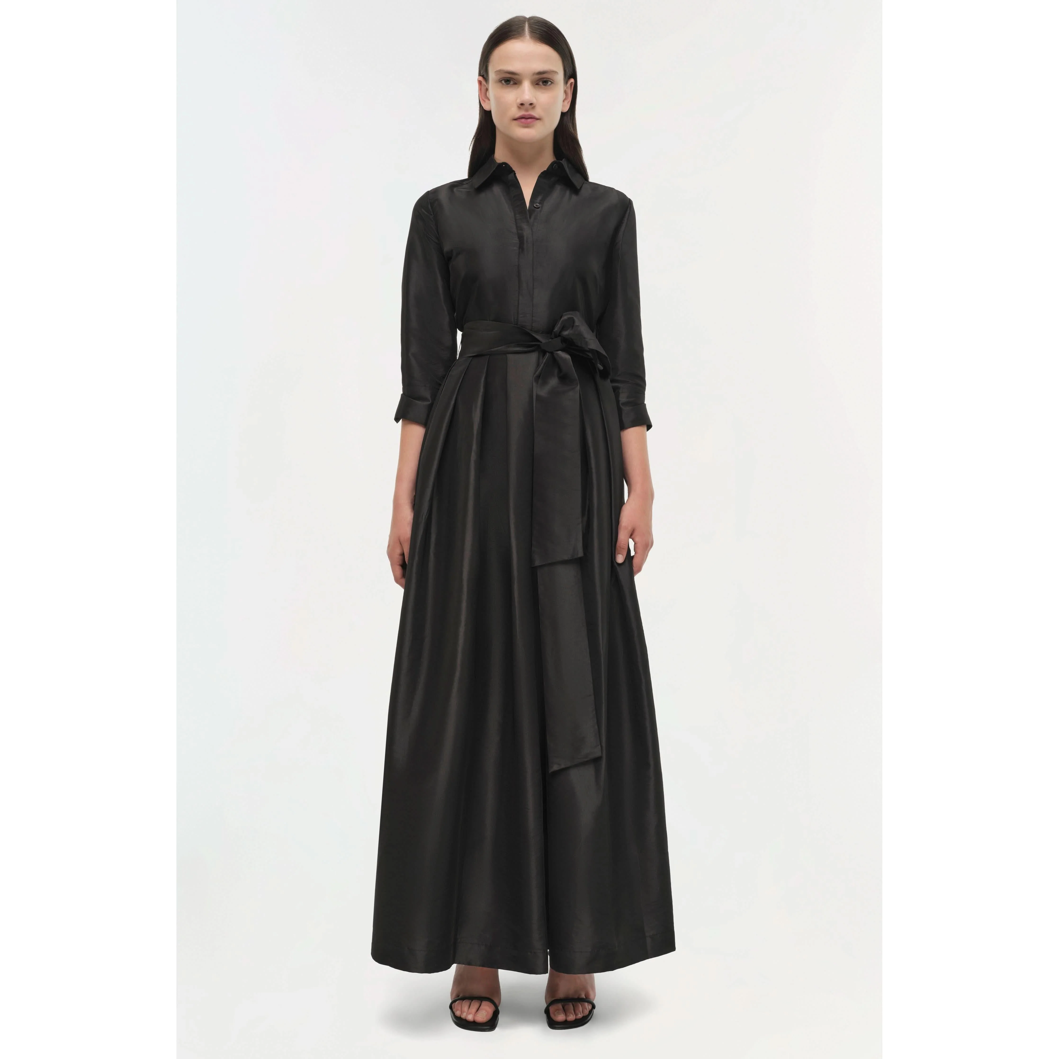 Julip Belted Gown Black