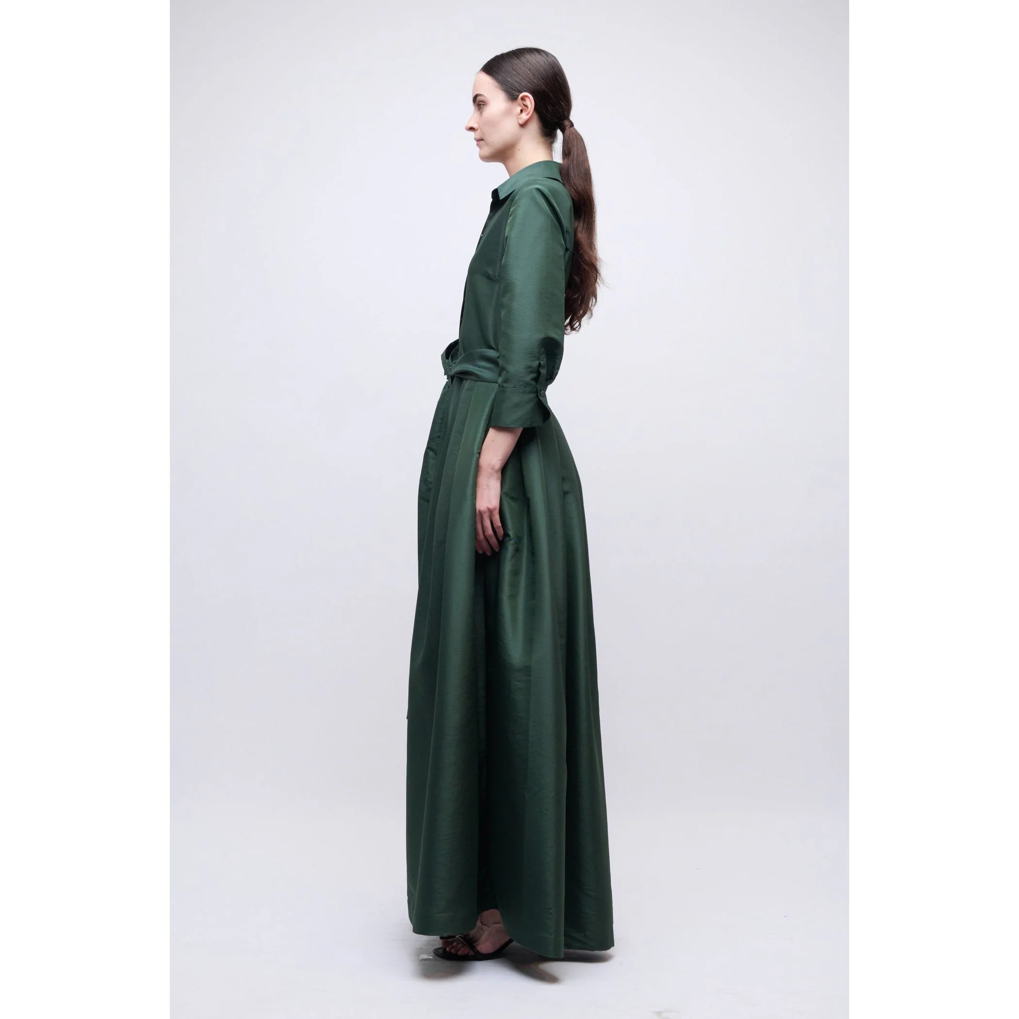 Julip Belted Gown Cypress