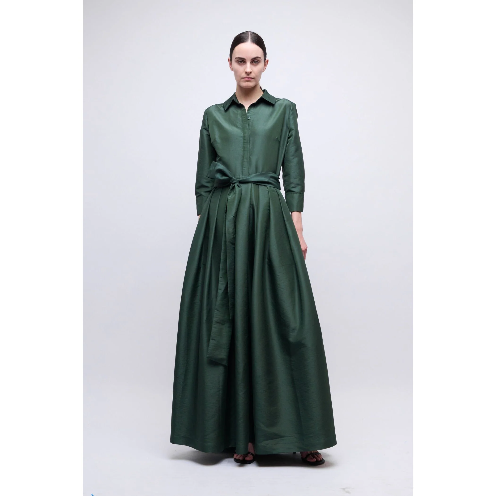 Julip Belted Gown Cypress
