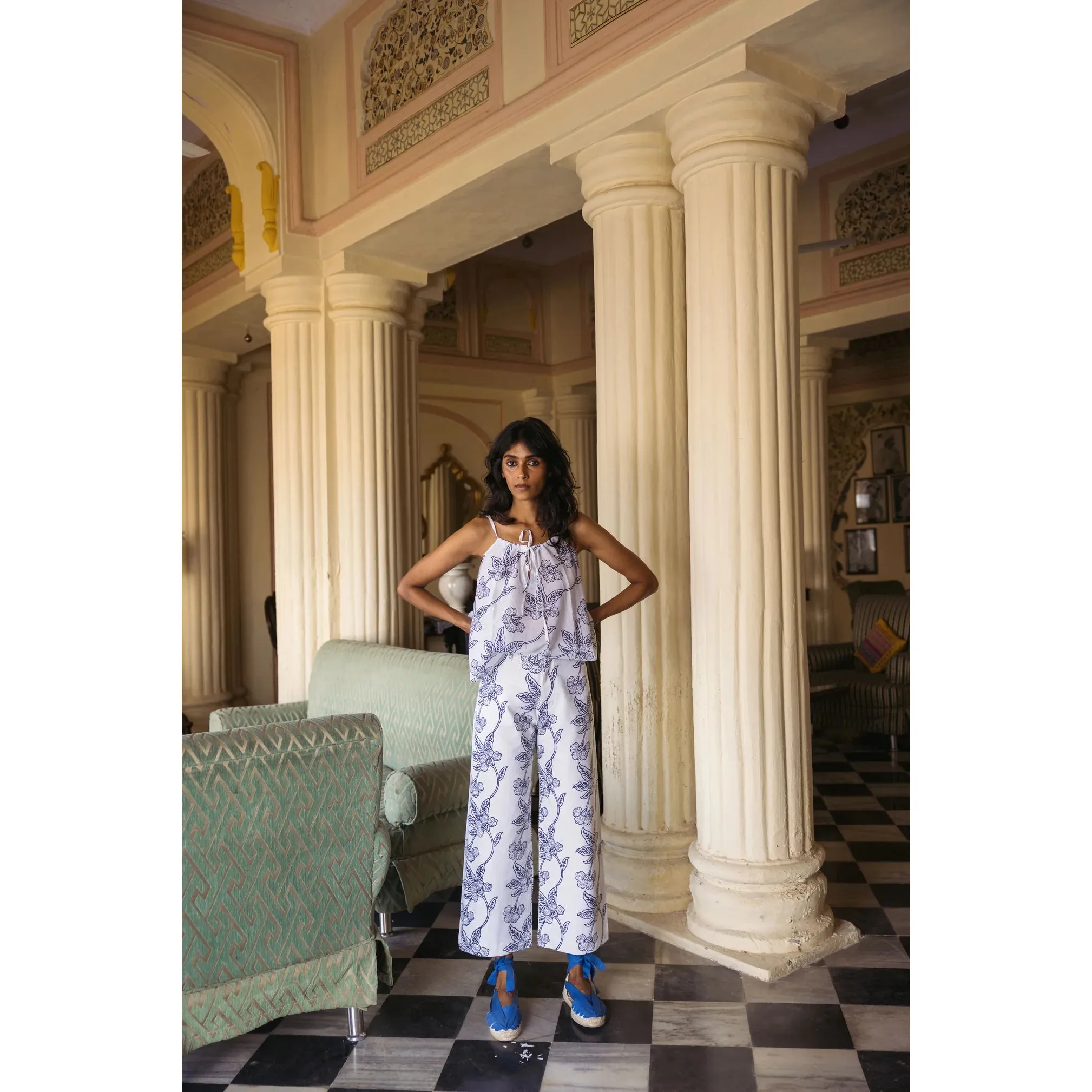 Disco Pants in Orchid Print