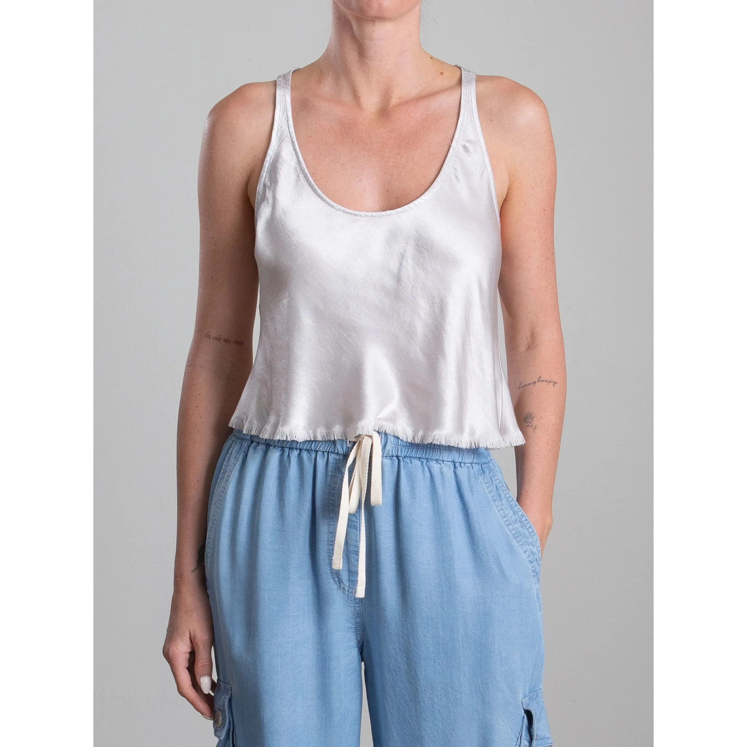 Maggie Tank in Vintage Satin