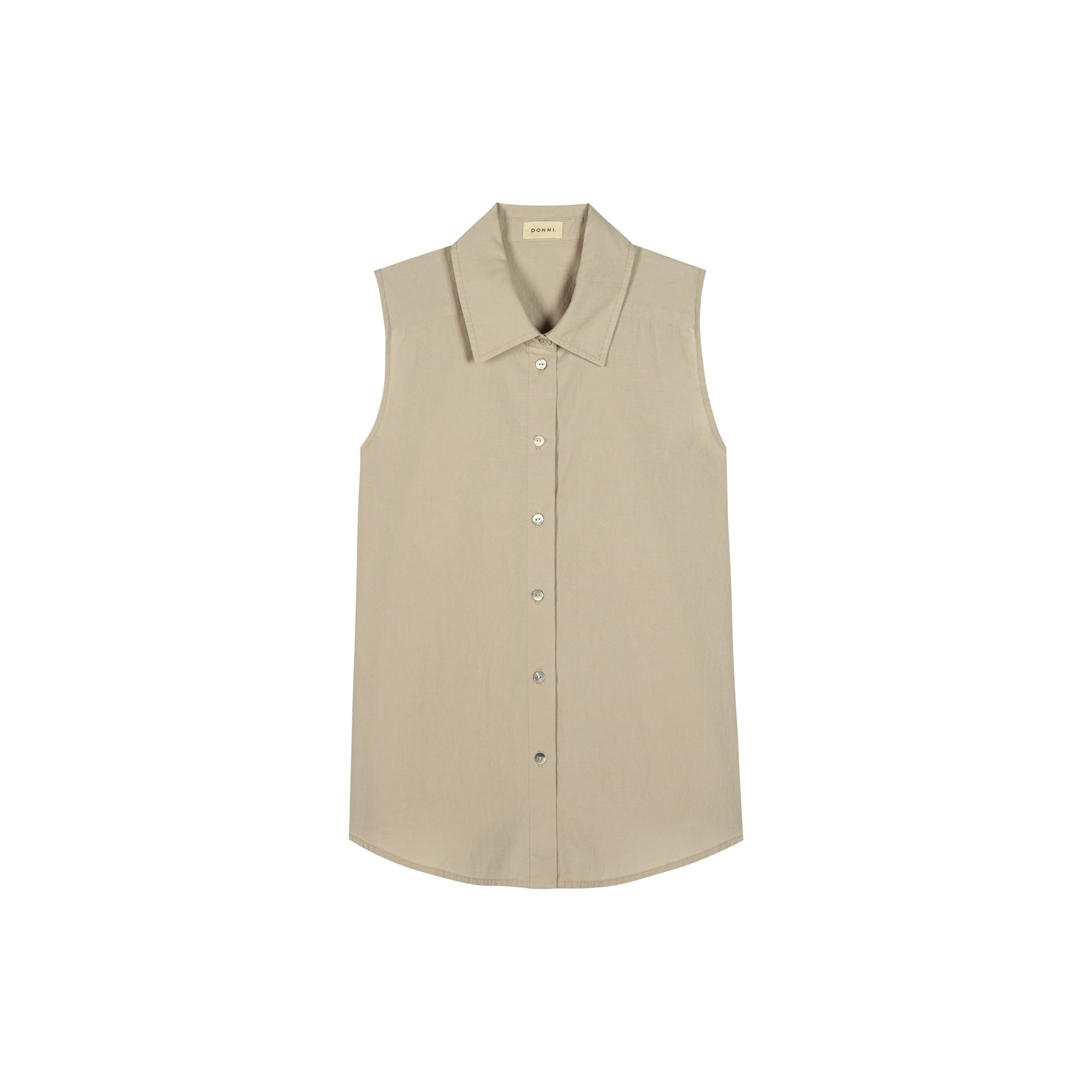 The Sandwash Sleeveless Shirt Shitake