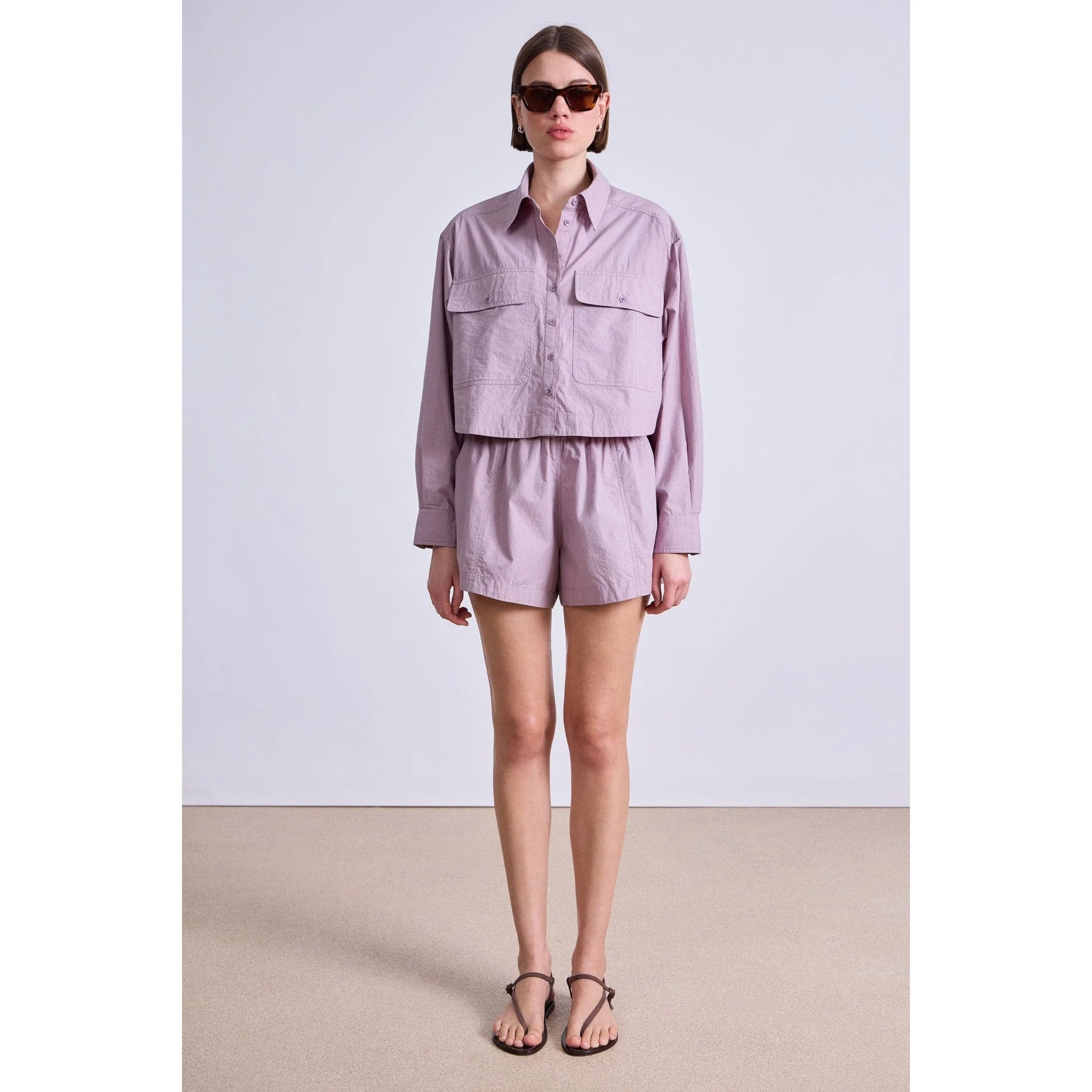 Cropped Utility Shirt Nirvana