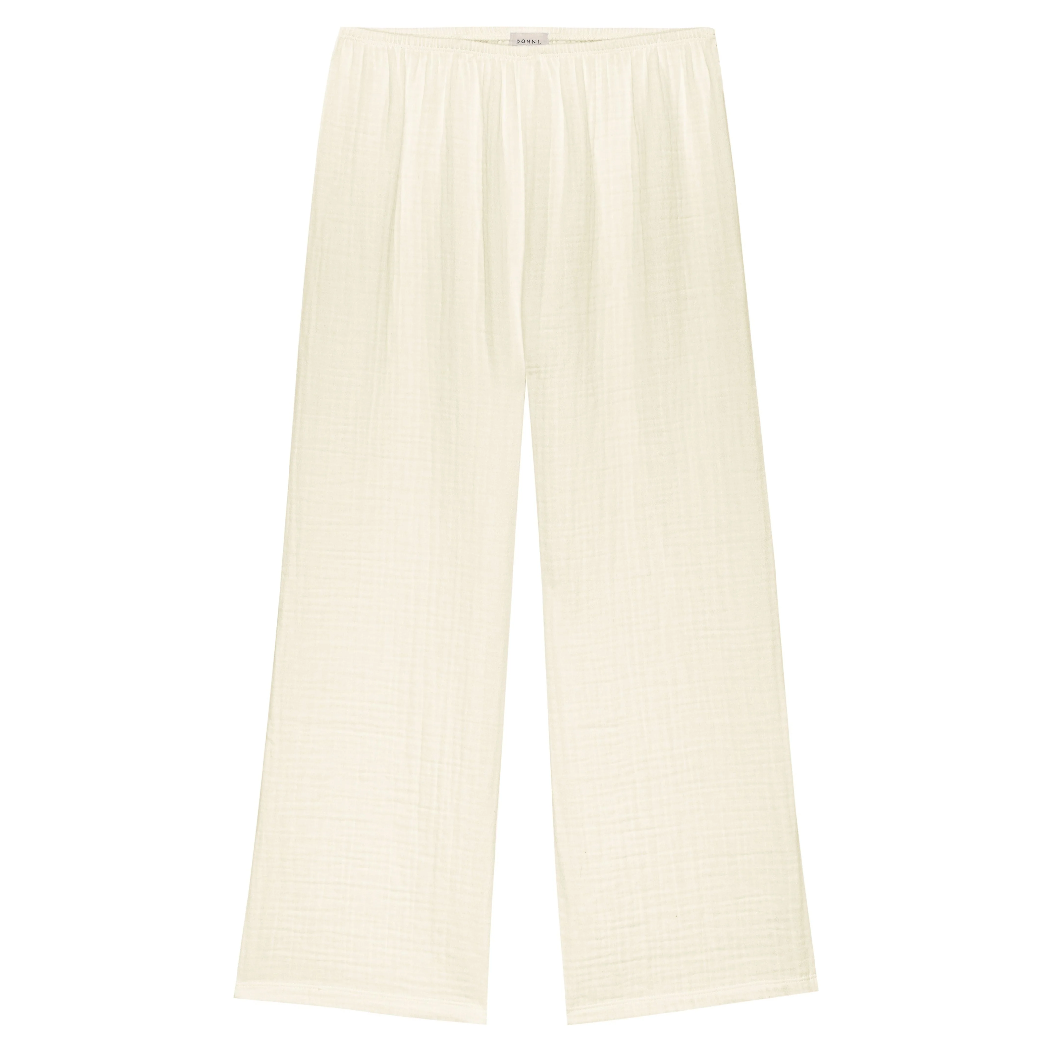 The Bubble Crop Simple Pant Creme