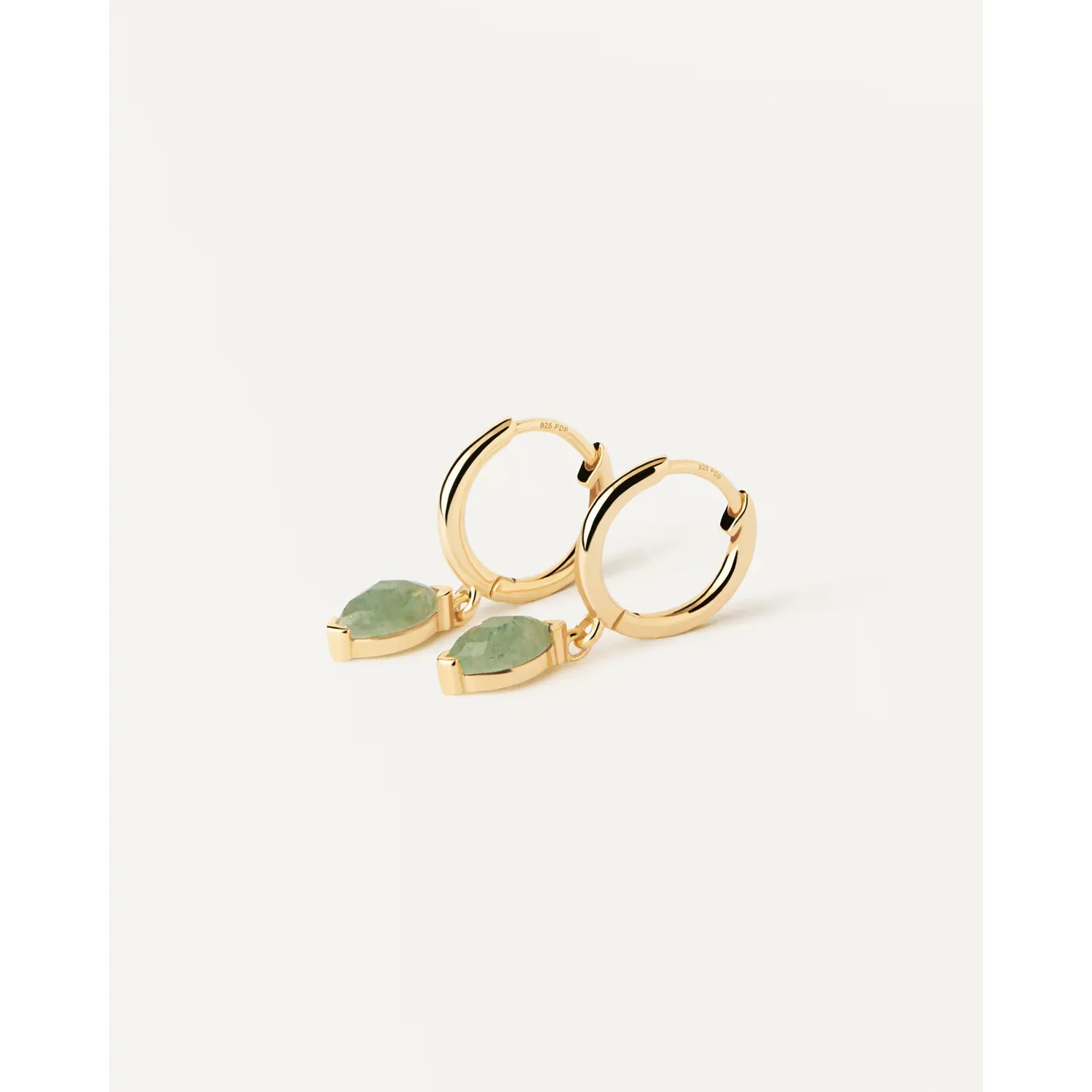 Green Aventurine Nomad Hoops