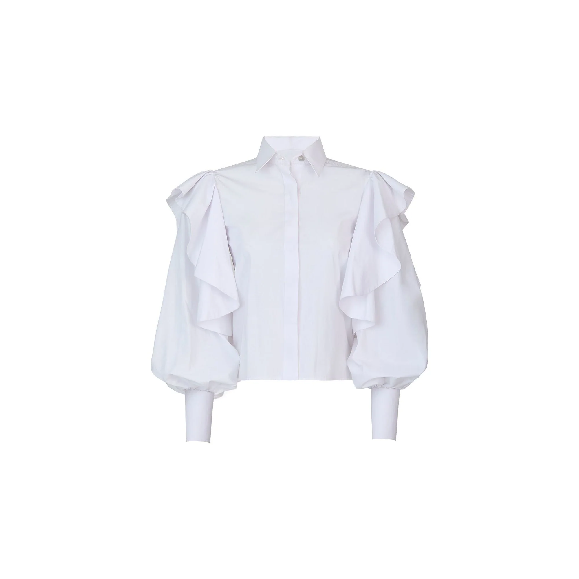 La Sabana Ruffle Long-Sleeve Shirt