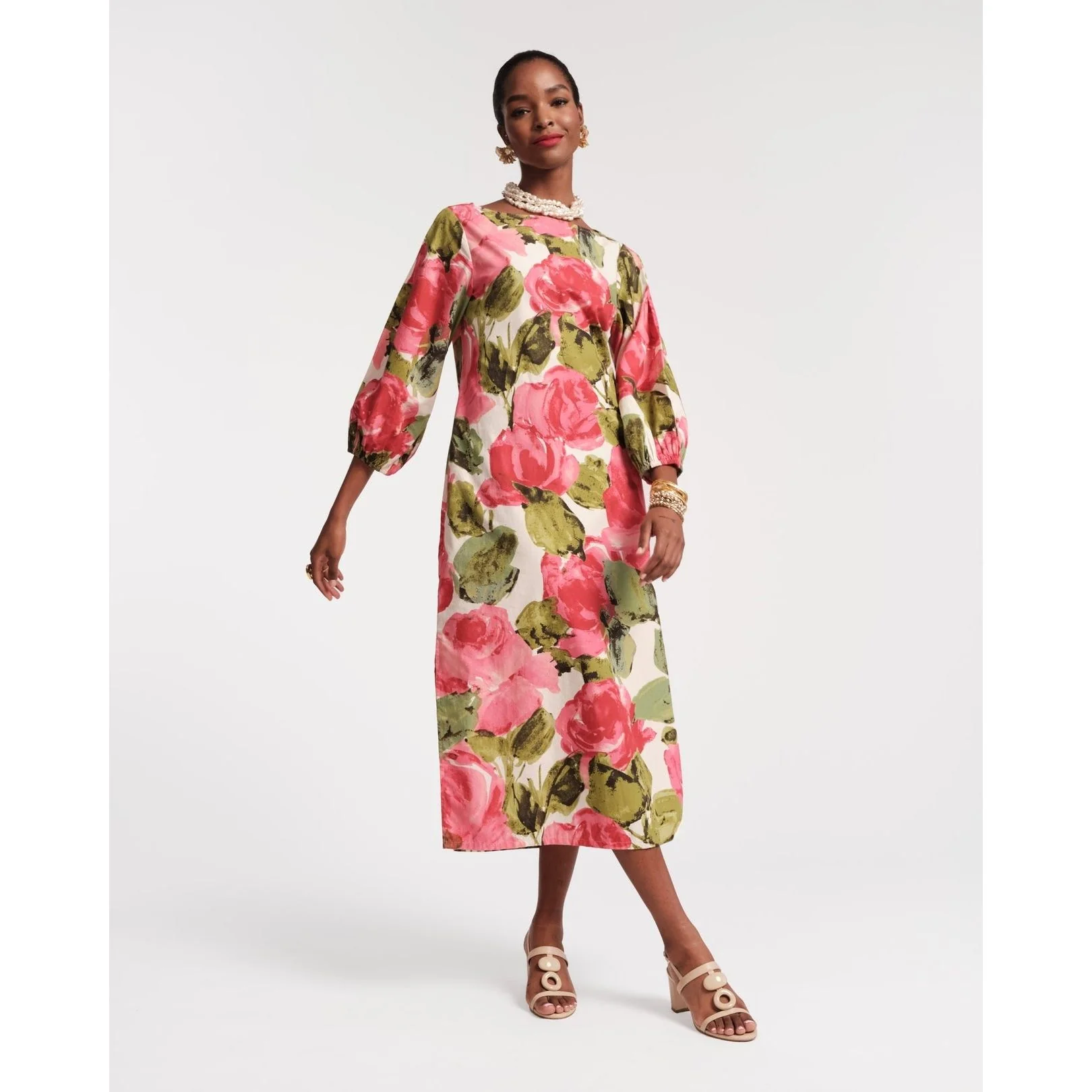 Minnow Maxi Dress Pretty Peonies