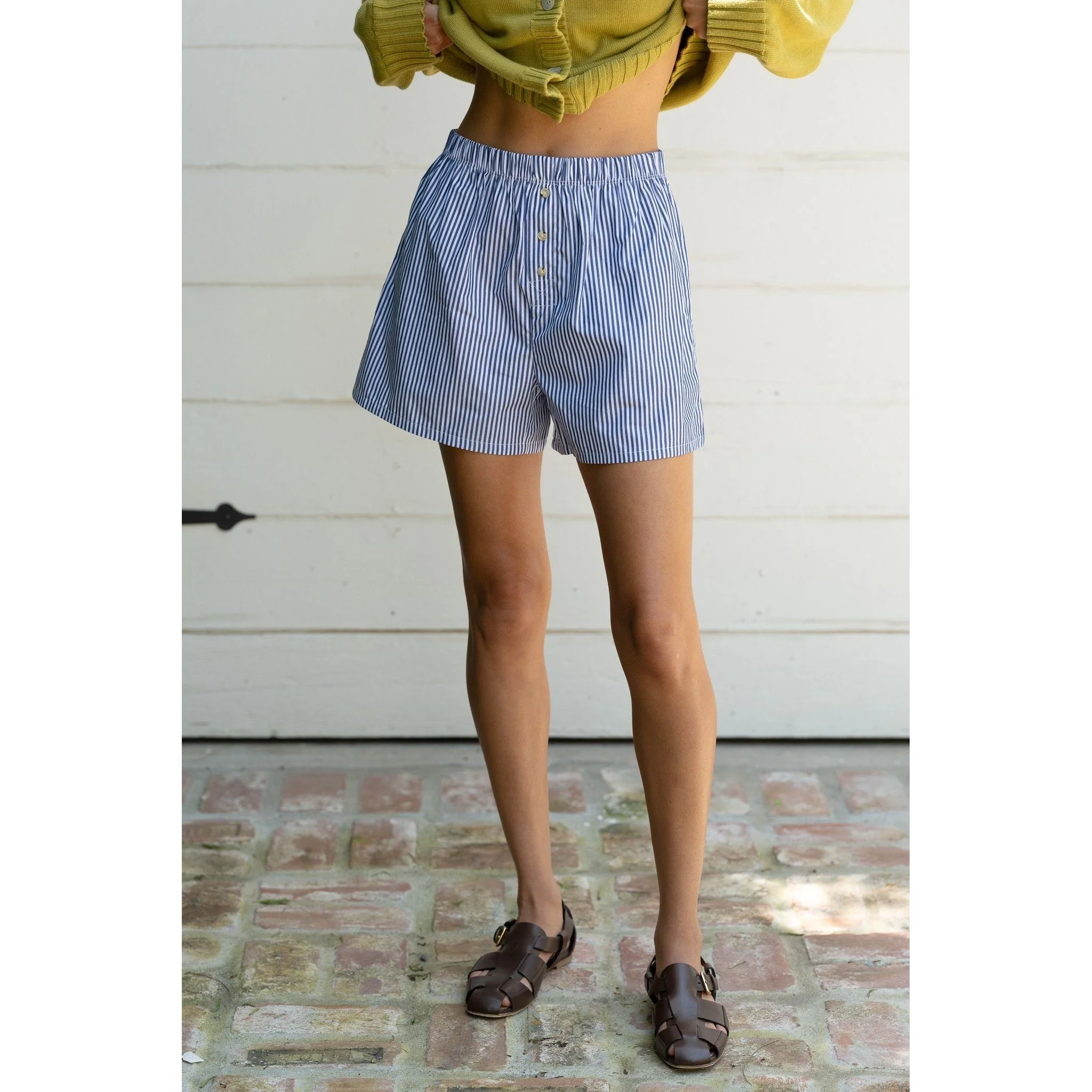 The Pop Boxer Navy Stripe