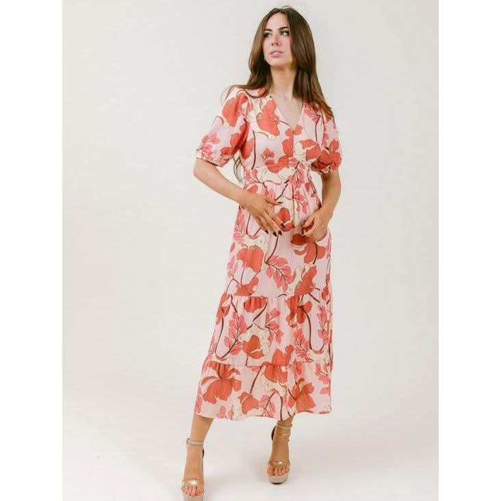 Joanna Dress Sorbet Blossom