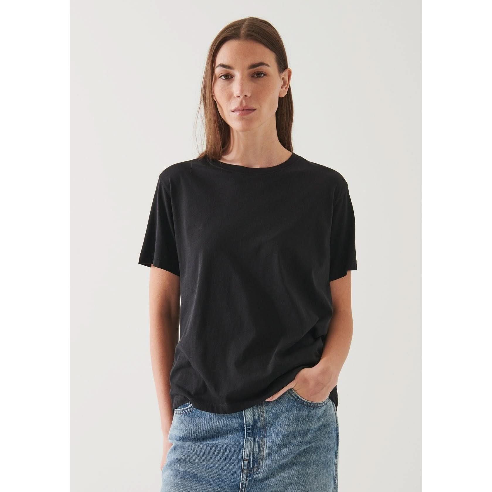 SS Iconic Boyfriend Crew Black