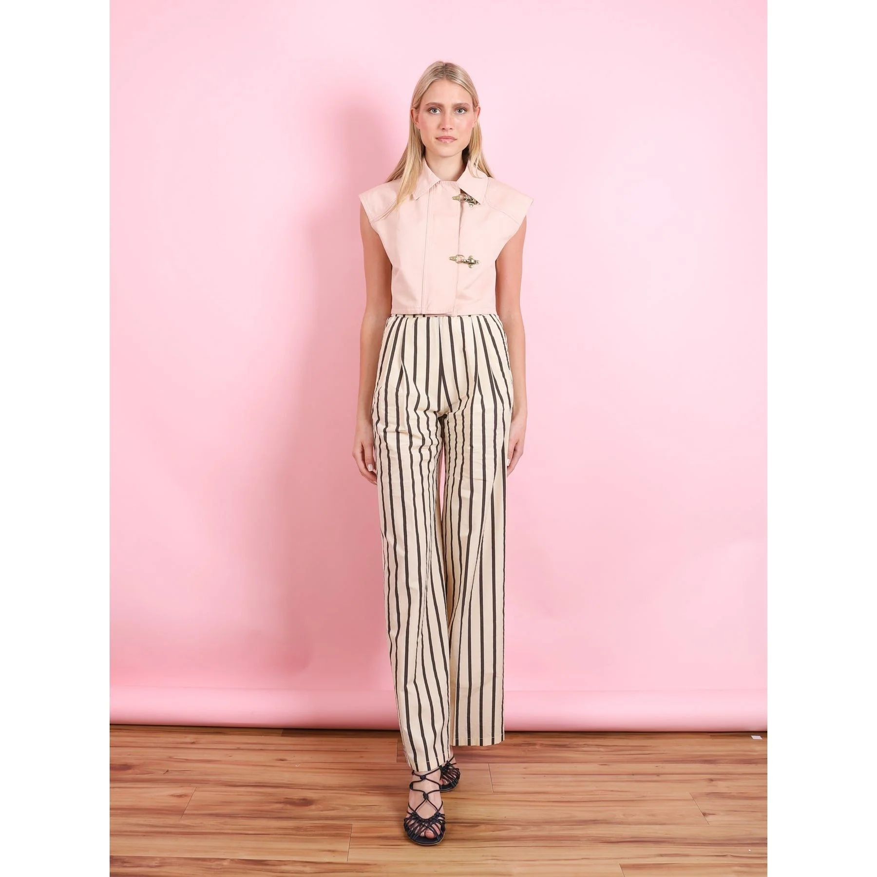 Chic Cotton Linen  Hook Vest Pesco