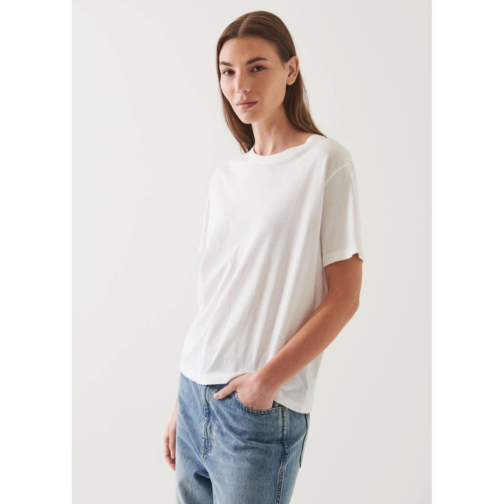 SS Iconic  Boyfriend Crew White