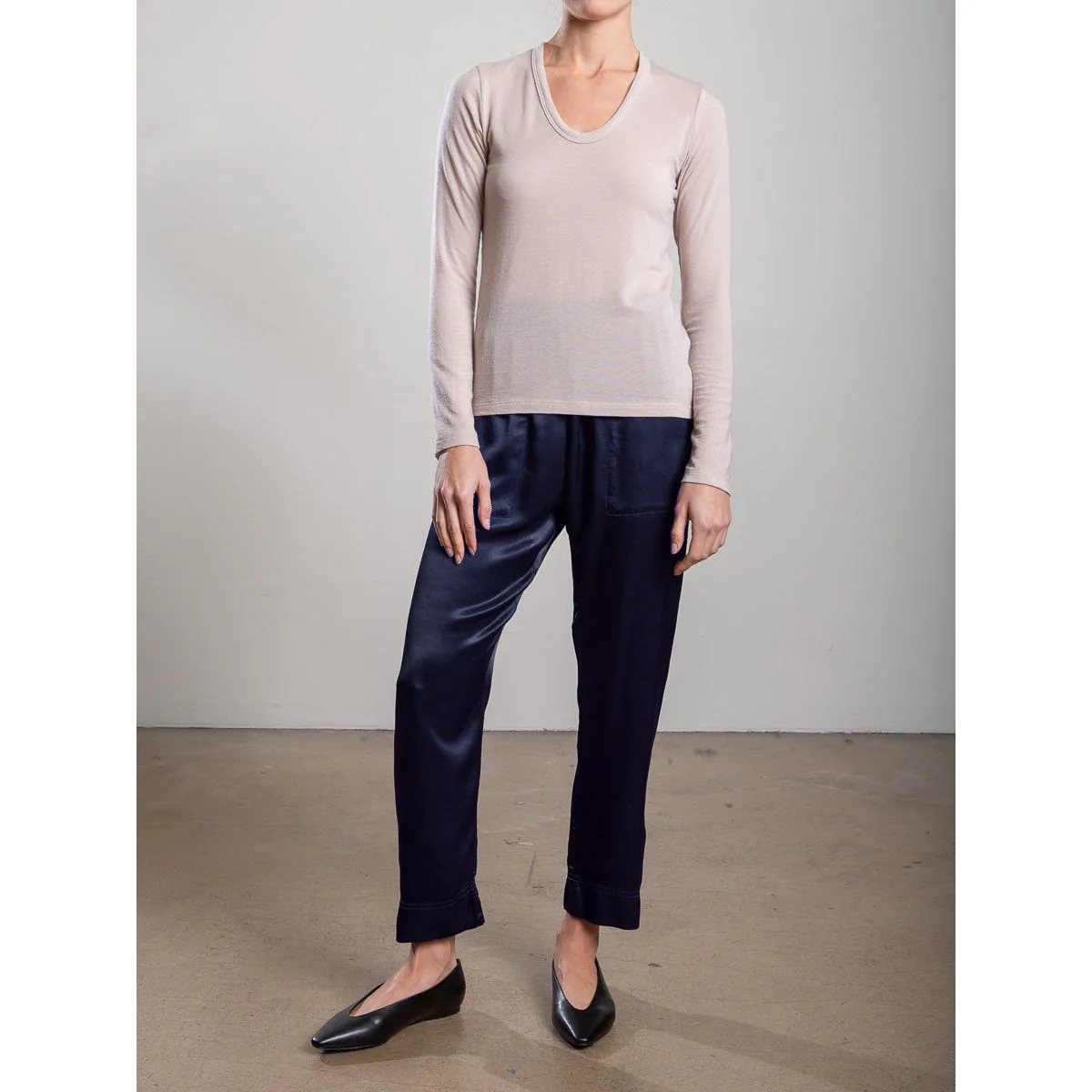 Calen Pant in Vintage Satin