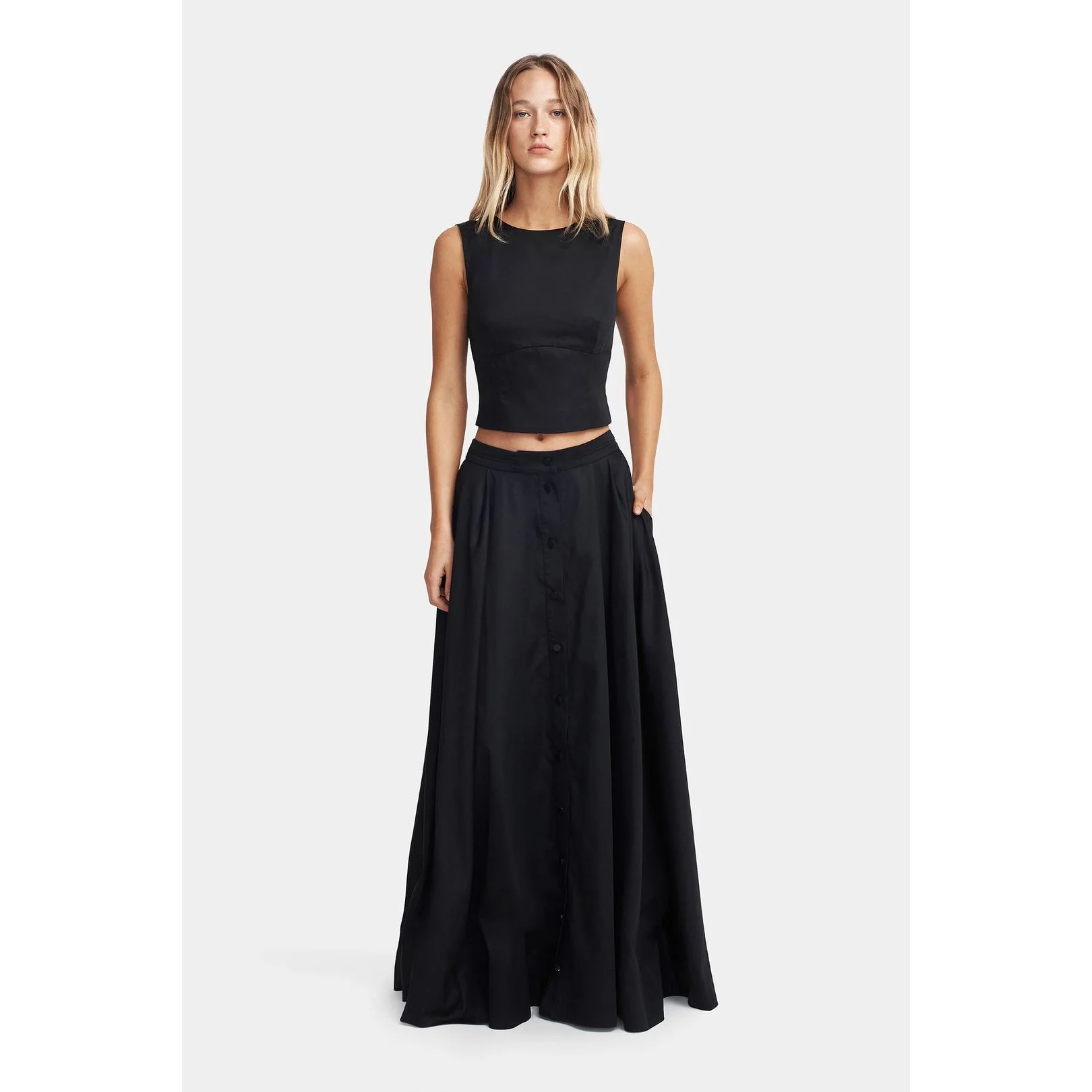 Mana Maxi Skirt Black