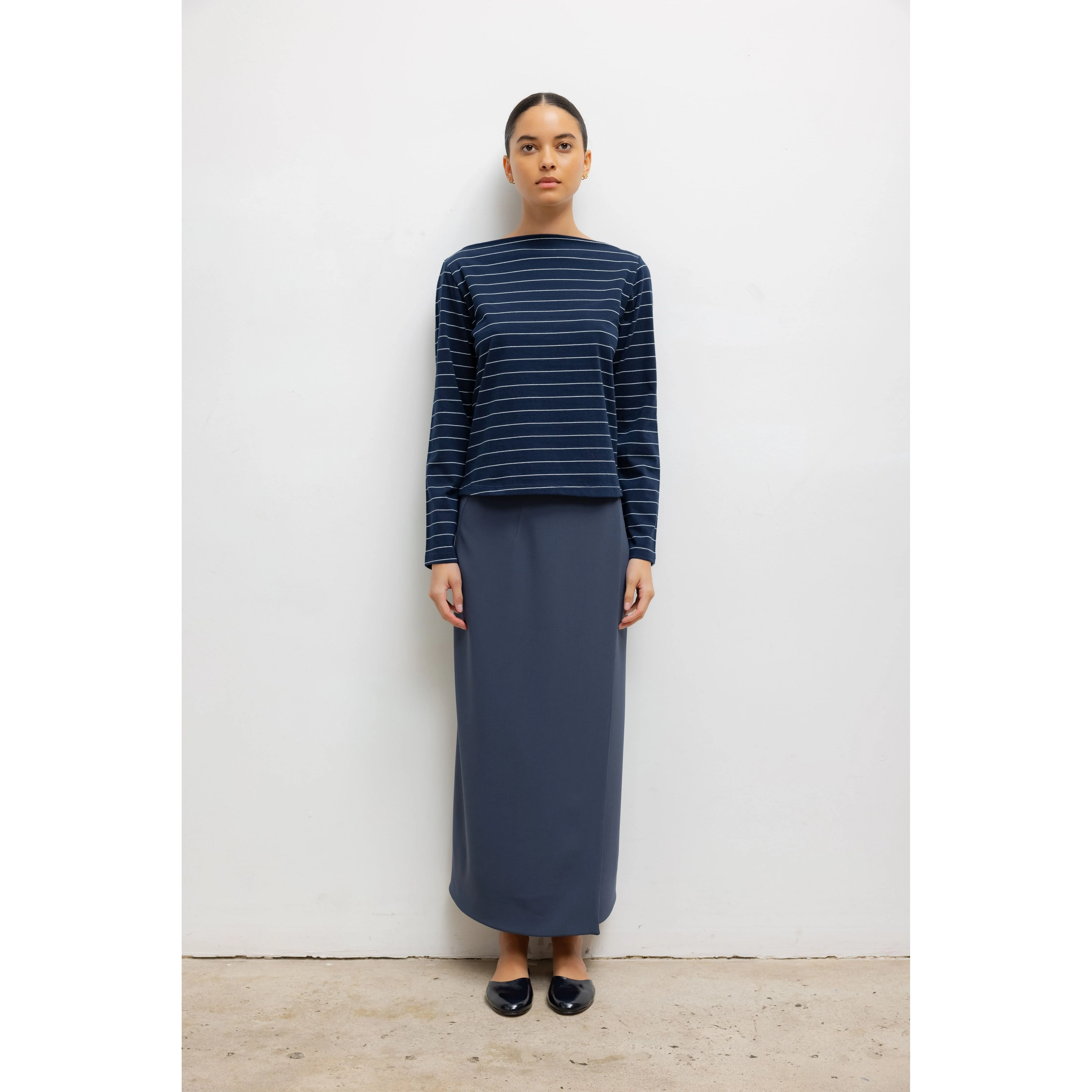 Margo Stripe Long Sleeve Boatneck