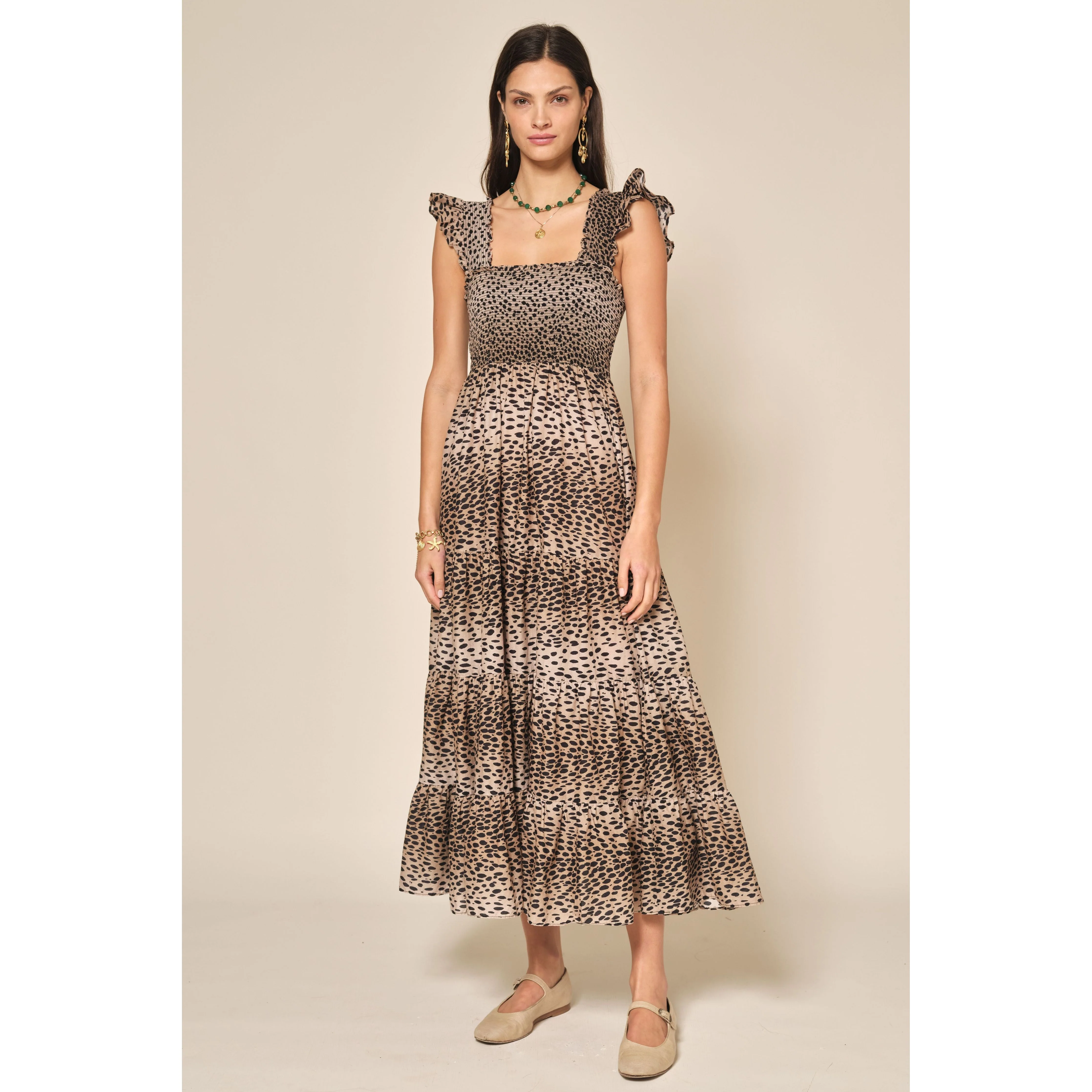 Kendall Dress Antelope Spot Black