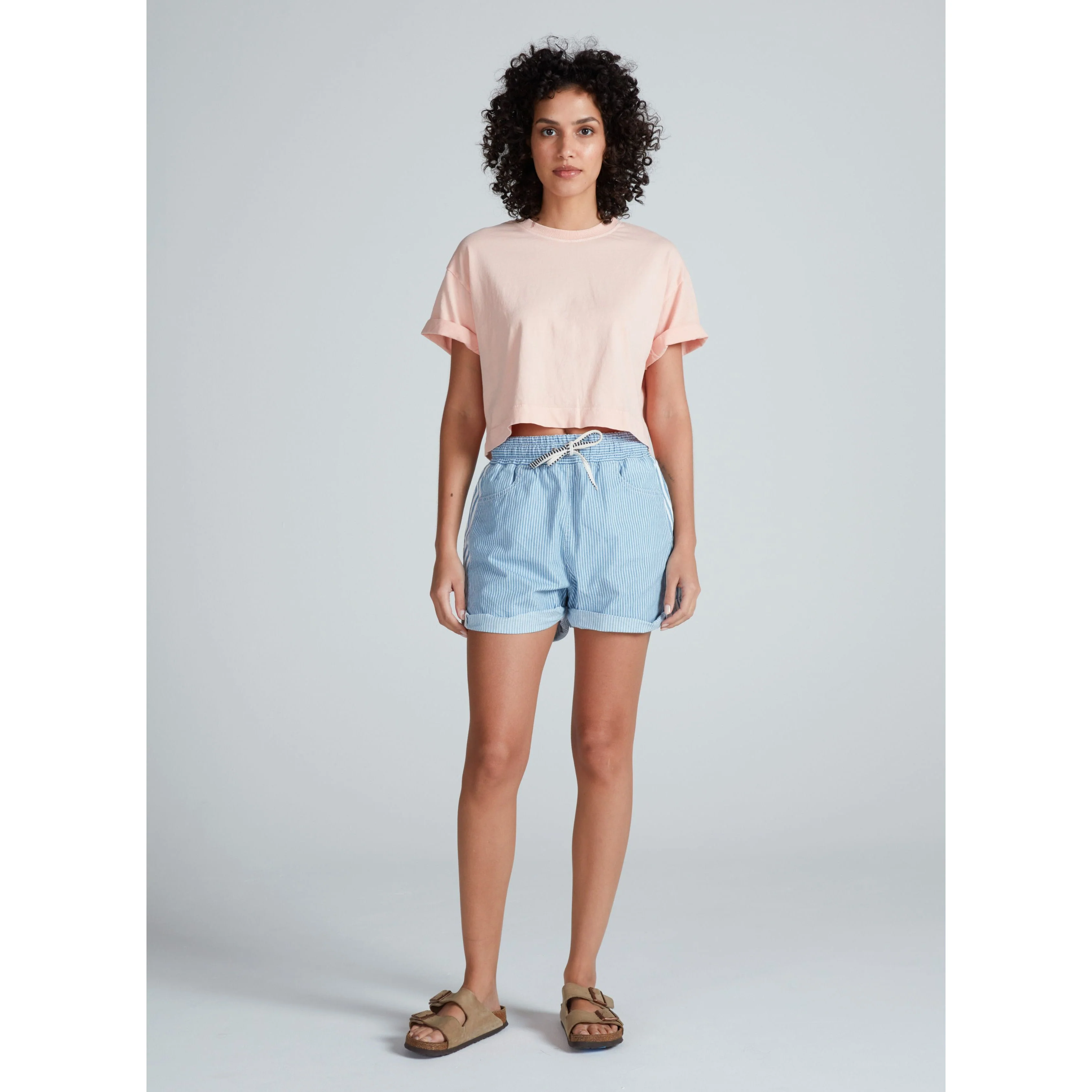 Cancun Short Blue Stripe