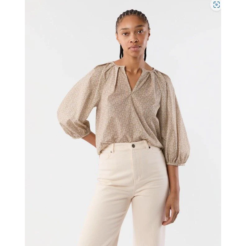 Victoria Blouse Yellow Pepper Liberty Fabric