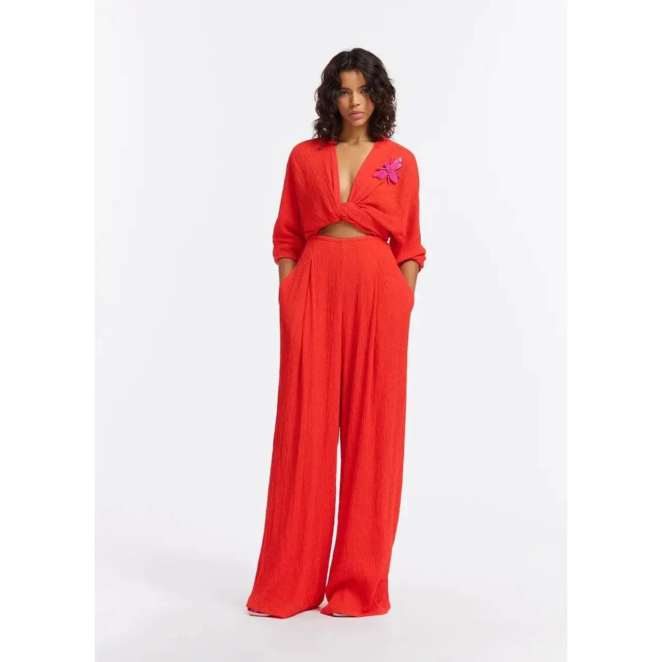 Forty Jumpsuit in Red