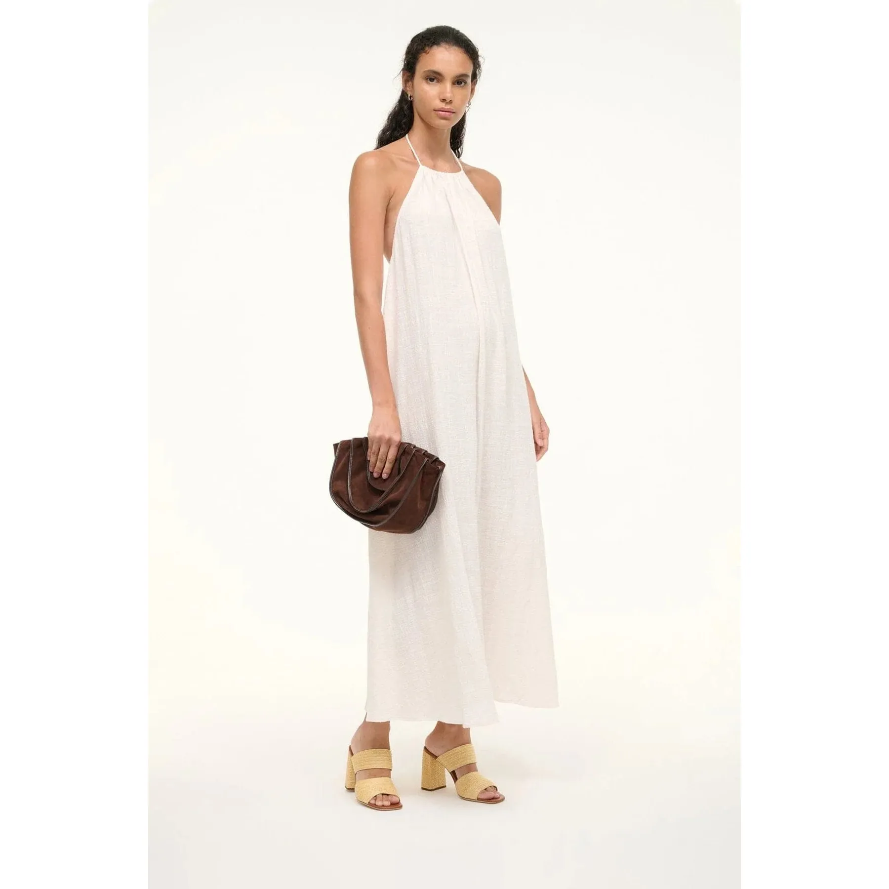 Skylar Heel Natural Raffia