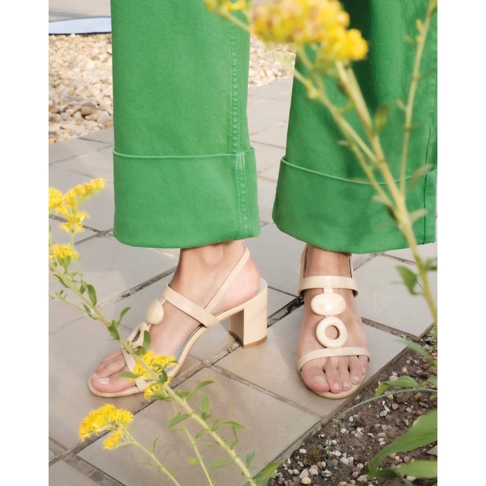 Bianca Heel Soft Nappa Leather Natural