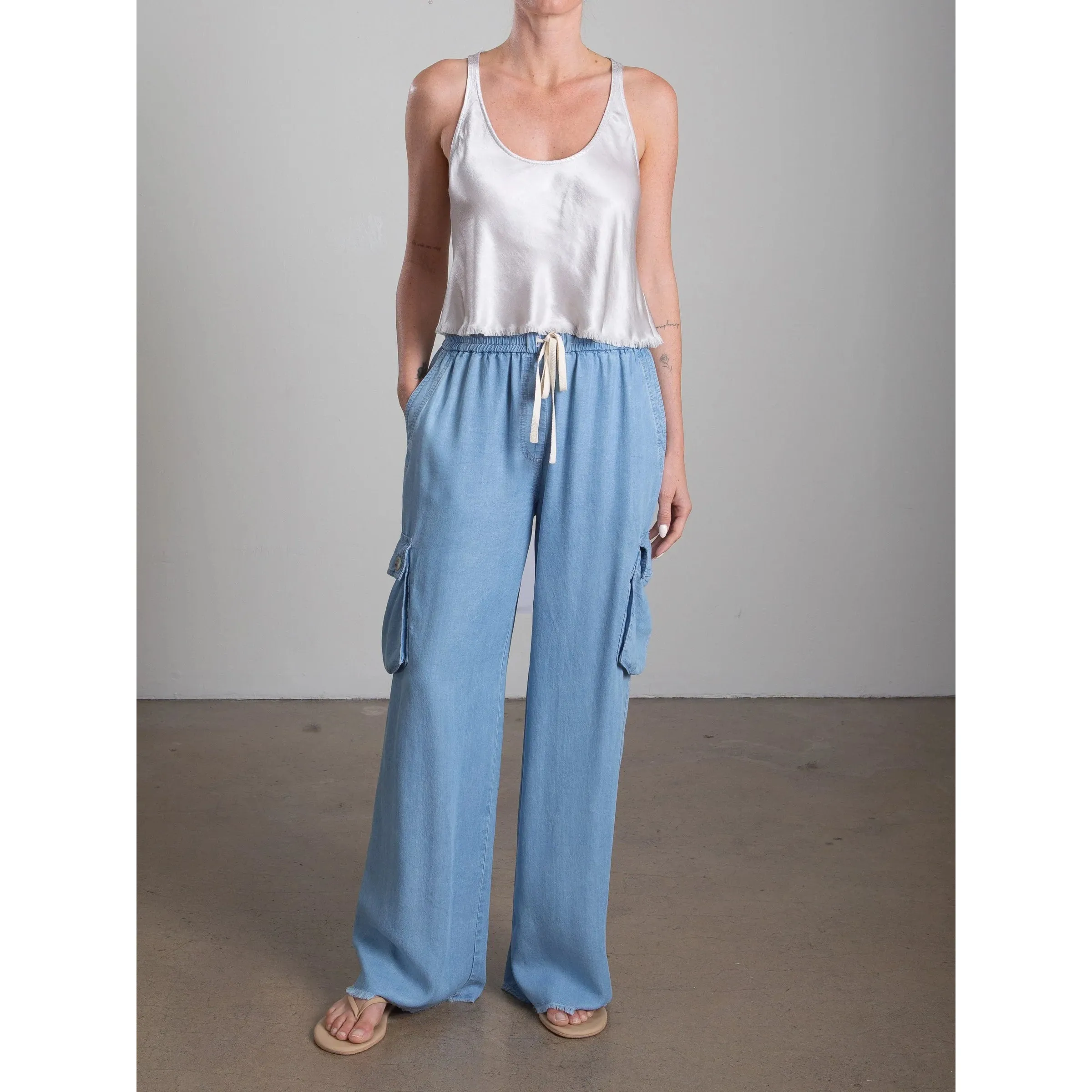 Maggie Tank in Vintage Satin