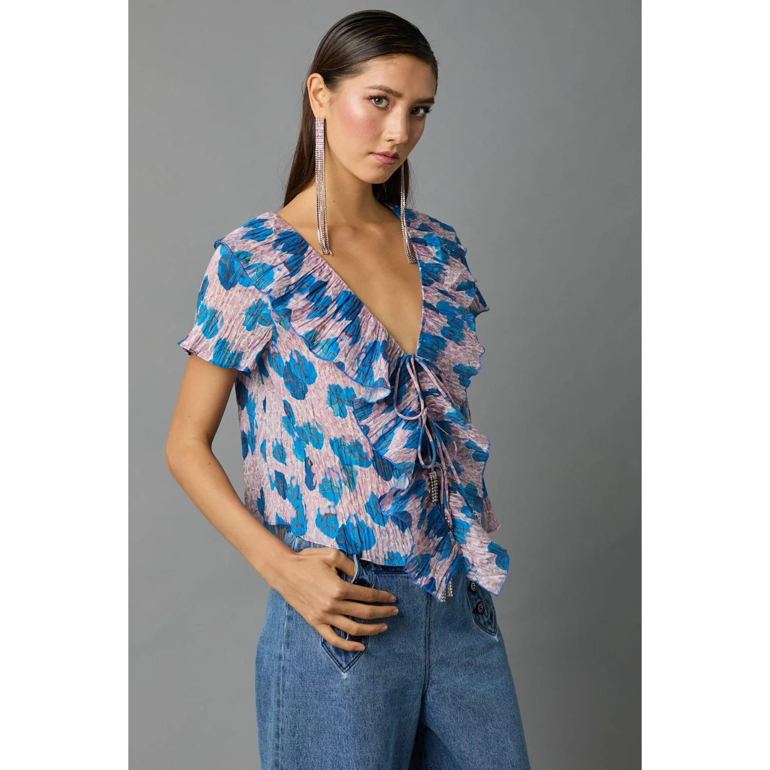 Frilled Bolero Blouse