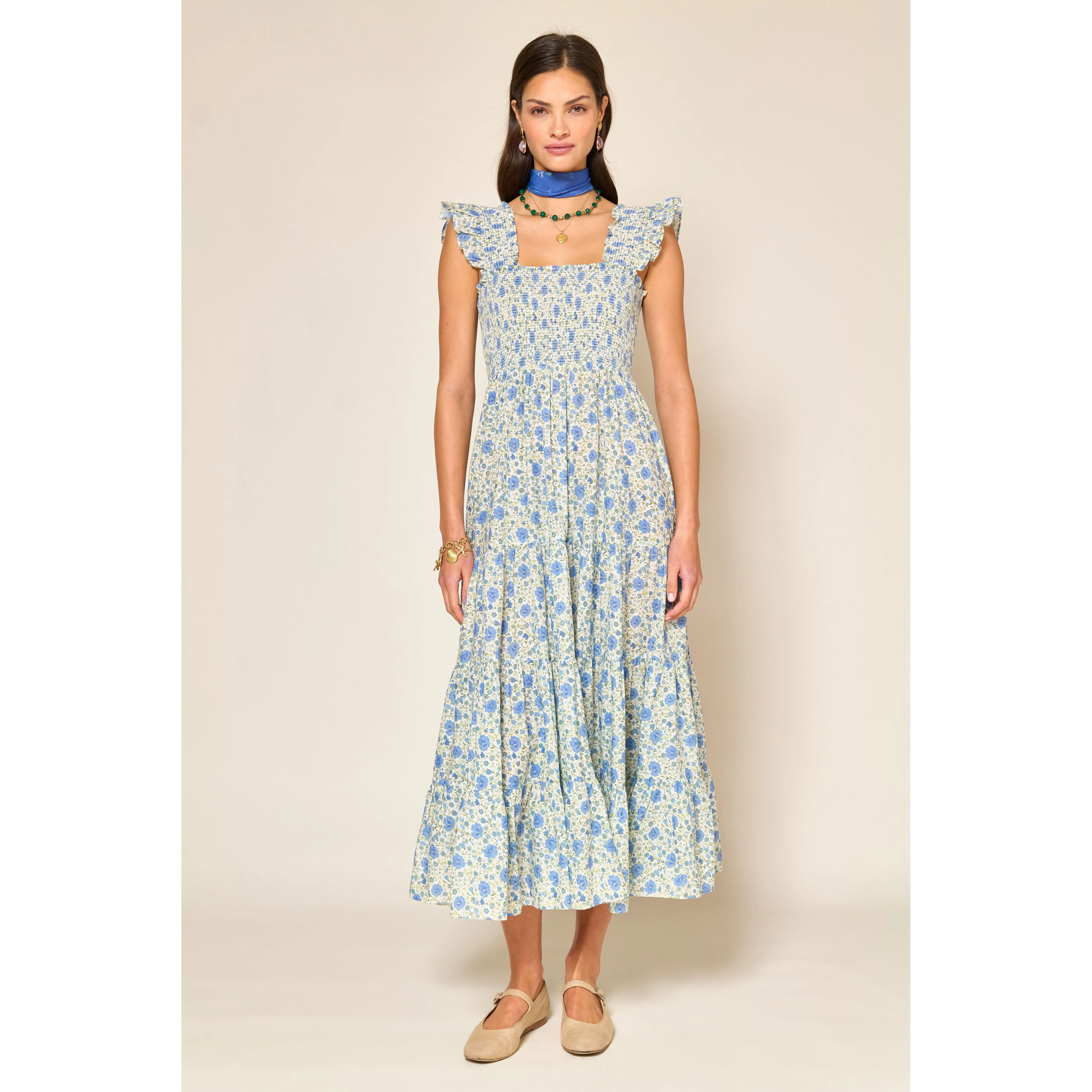 Kendall Dress Eva Floral Blue