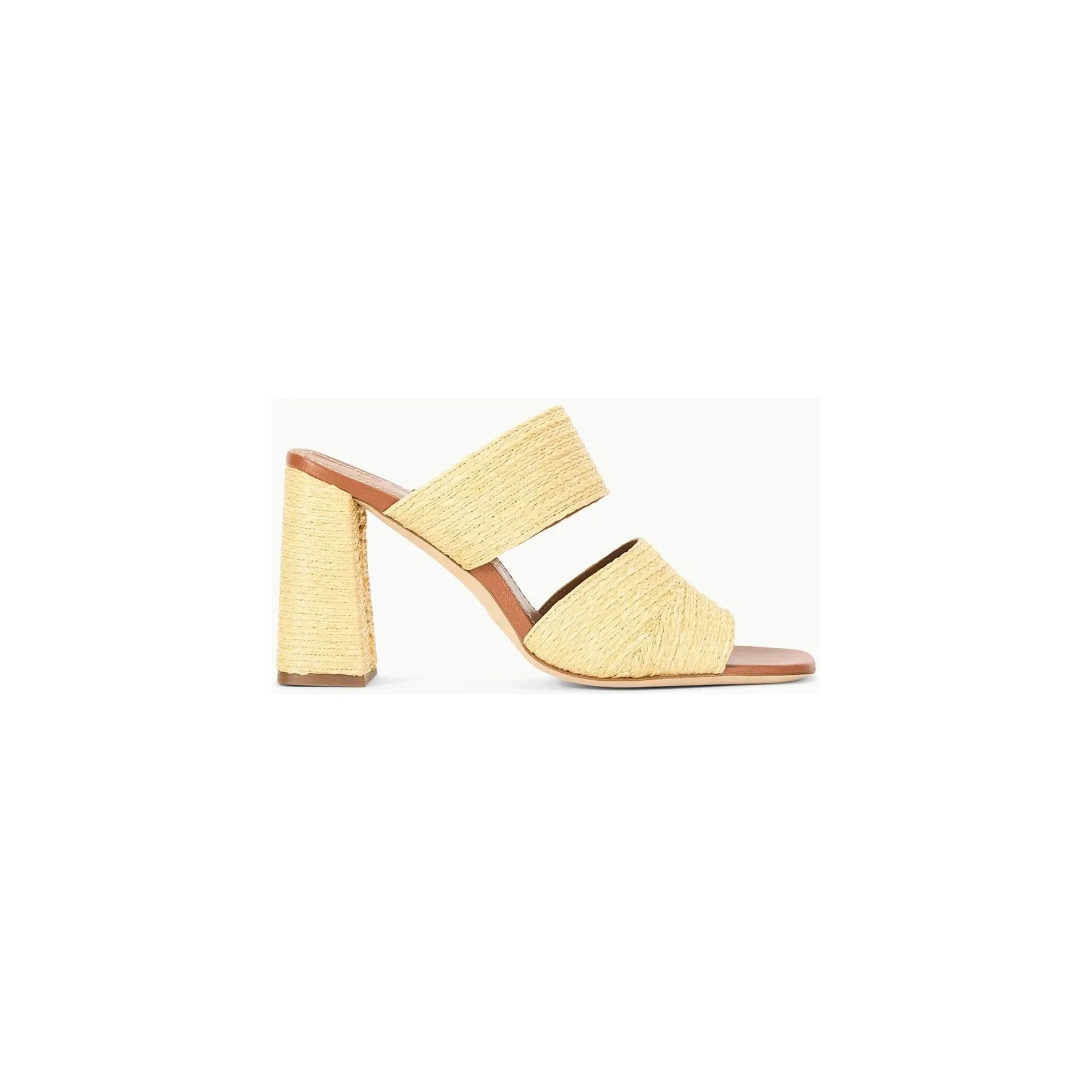 Skylar Heel Natural Raffia