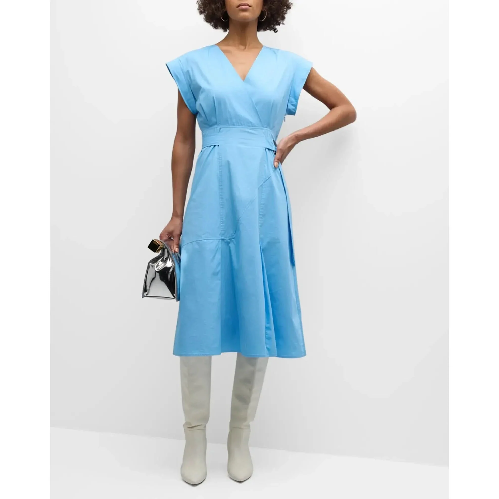Arabella Belted Midi Dress