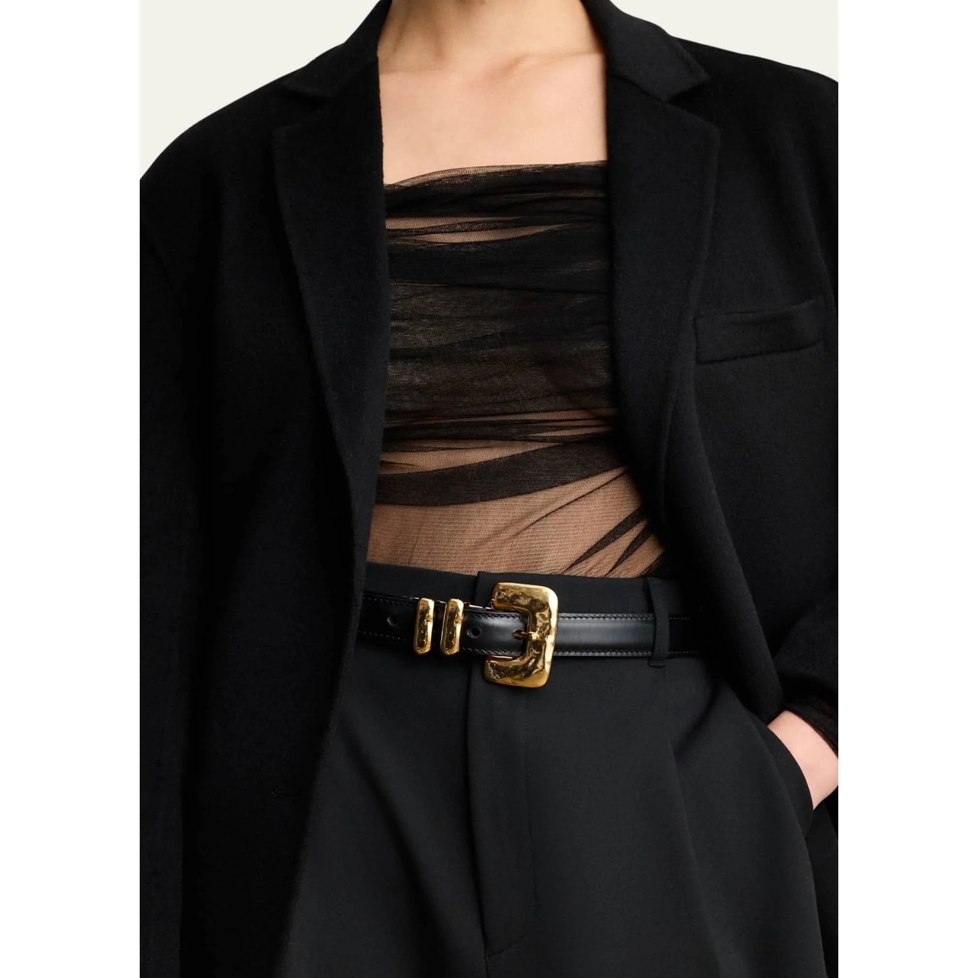 Tetra Belt Black & Gold