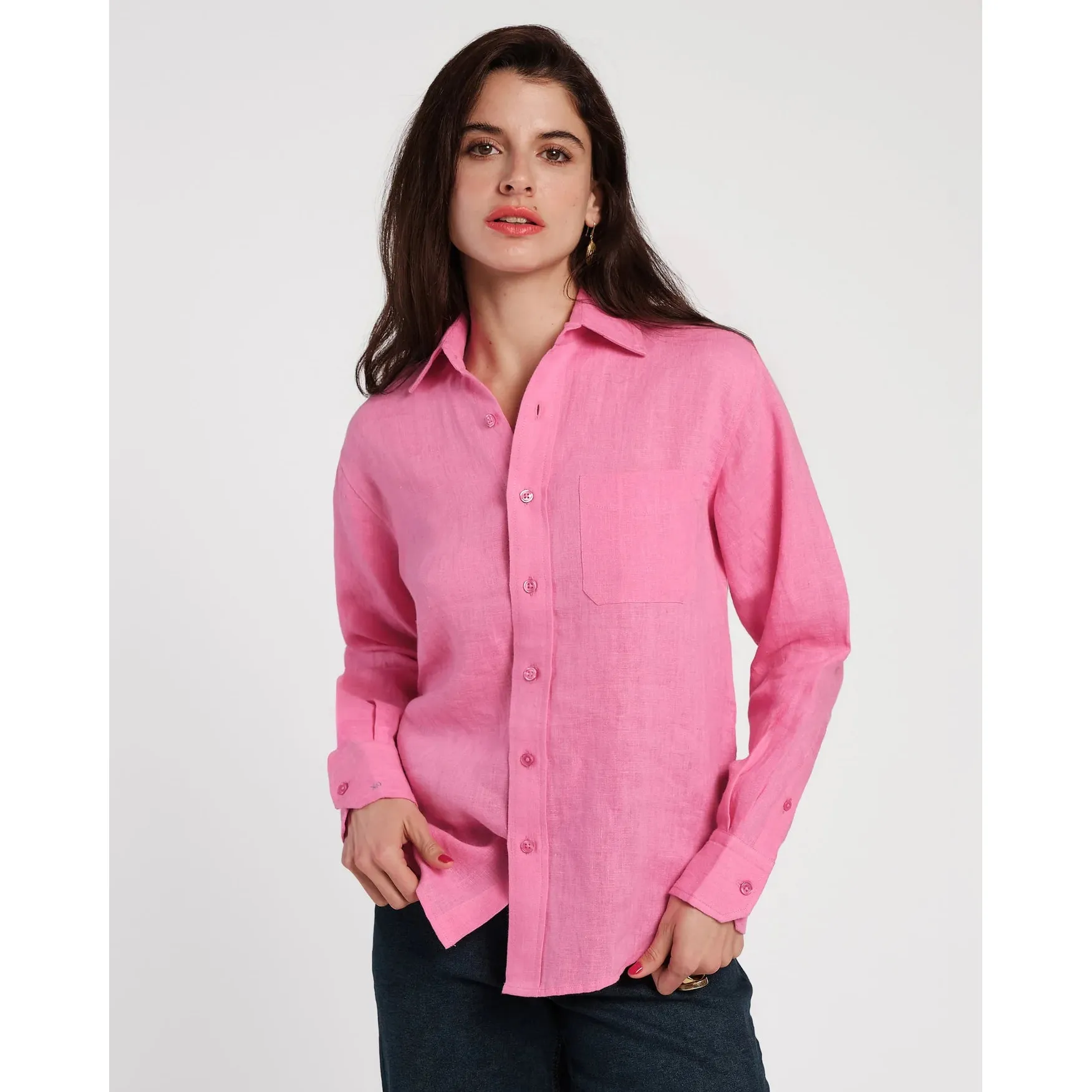 Perfect Button Down Pink