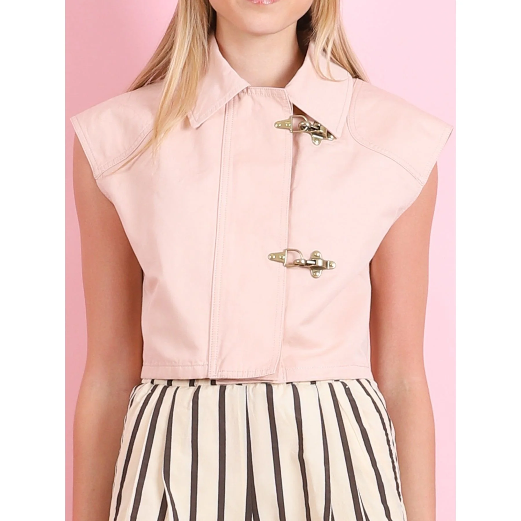 Chic Cotton Linen  Hook Vest Pesco